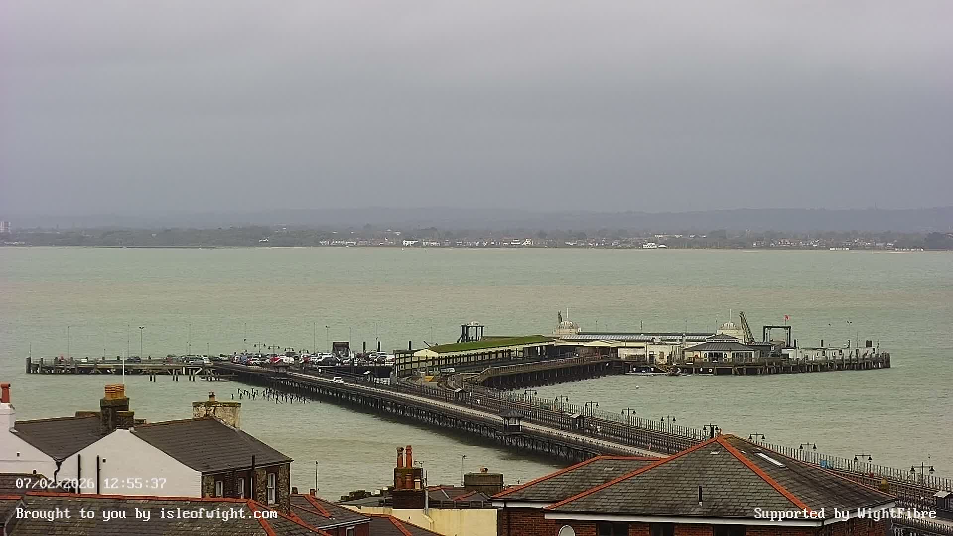 Ryde Pier & Island Line Railway Skyline Live Cam -Isle Of Wight, South East, England, United Kingdom 