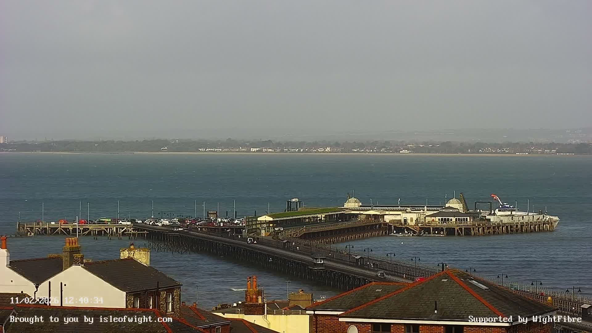 Ryde Pier & Island Line Railway Skyline Live Cam -Isle Of Wight, South East, England, United Kingdom 