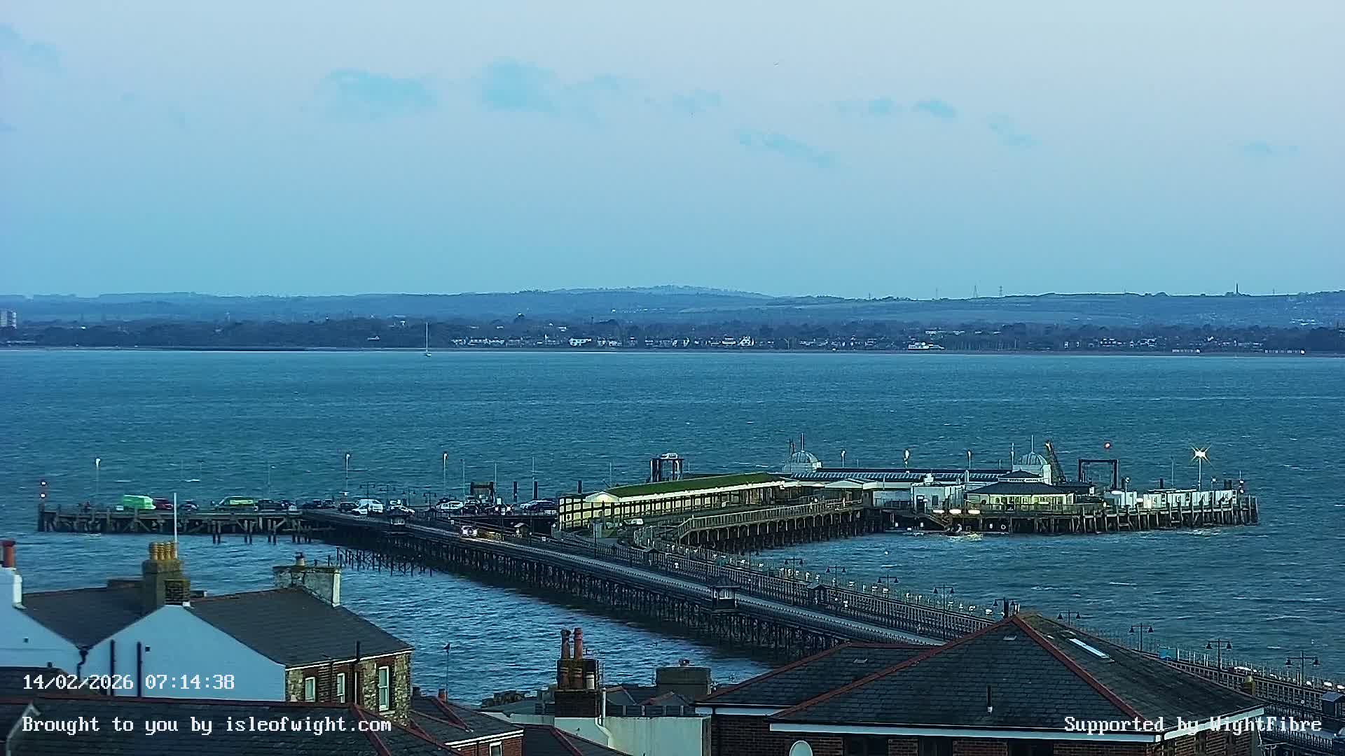 Ryde Pier & Island Line Railway Skyline Live Cam -Isle Of Wight, South East, England, United Kingdom 