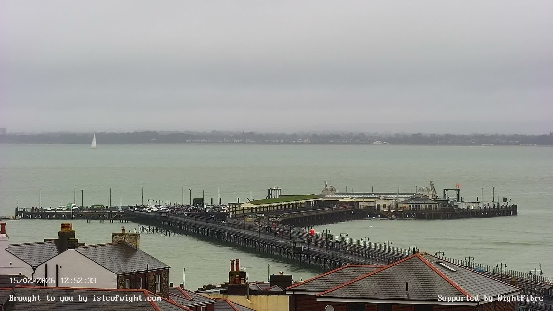 Ryde Pier & Island Line Railway Skyline Live Cam -Isle Of Wight, South East, England, United Kingdom 