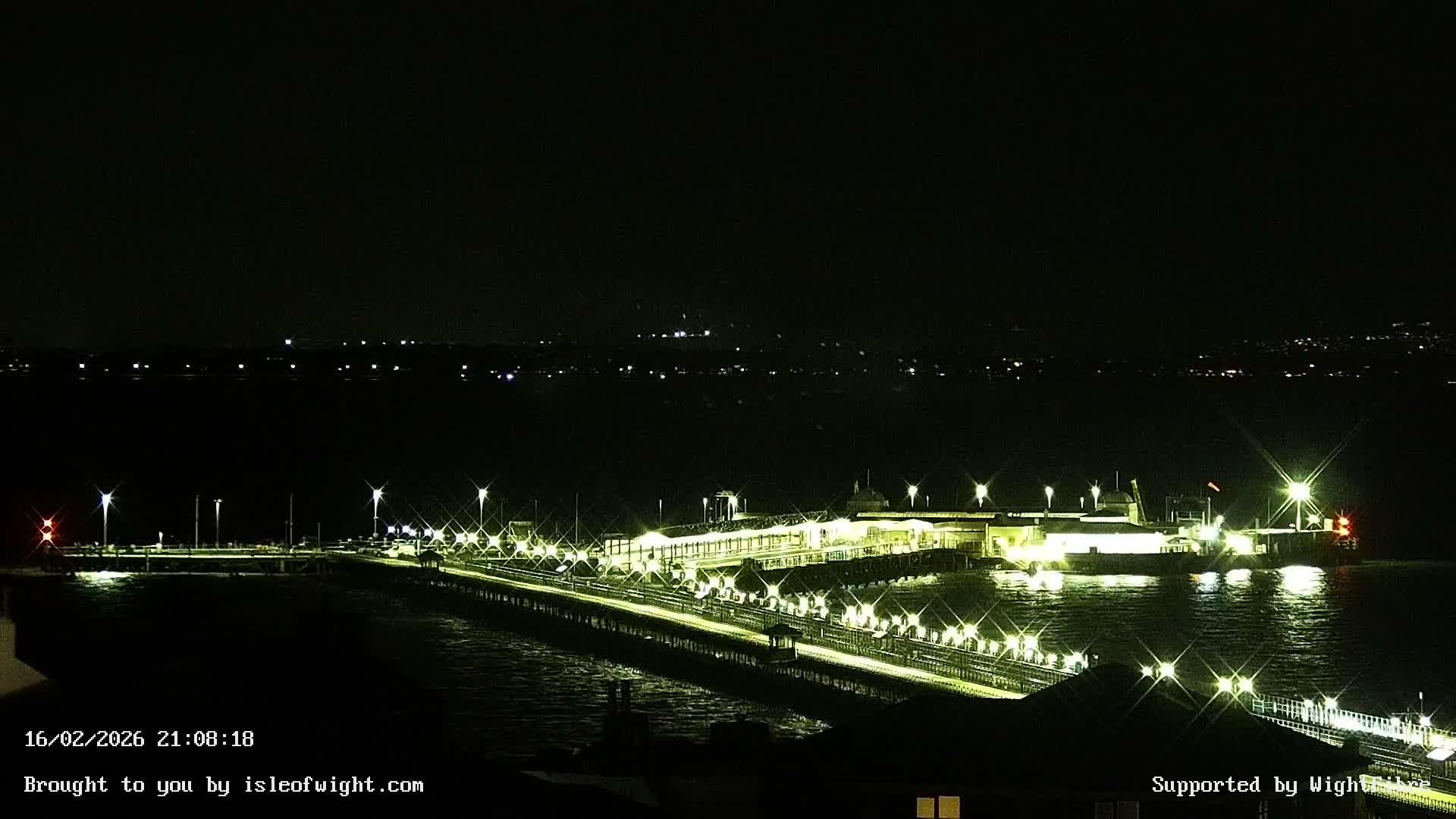 Ryde Pier & Island Line Railway Skyline Live Cam -Isle Of Wight, South East, England, United Kingdom 