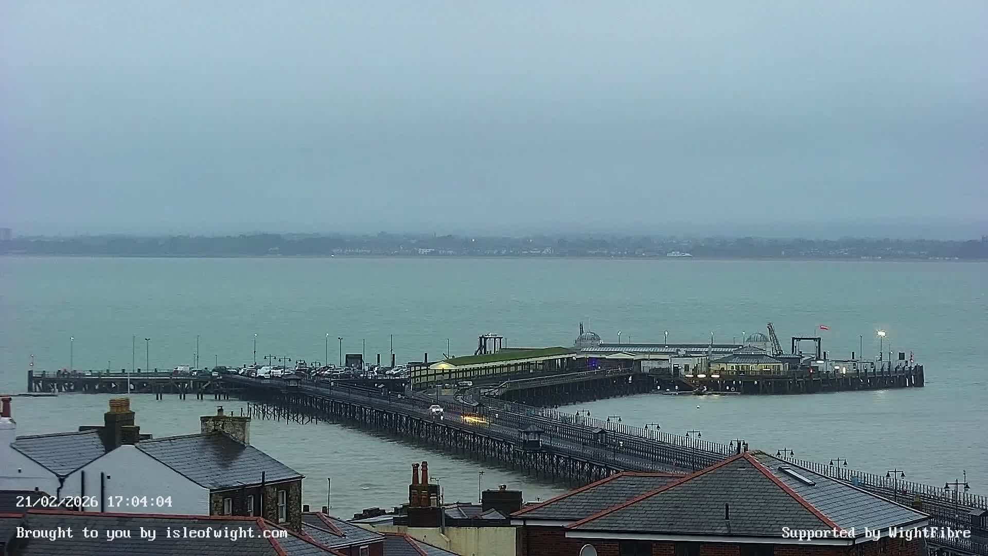 Ryde Pier & Island Line Railway Skyline Live Cam -Isle Of Wight, South East, England, United Kingdom 