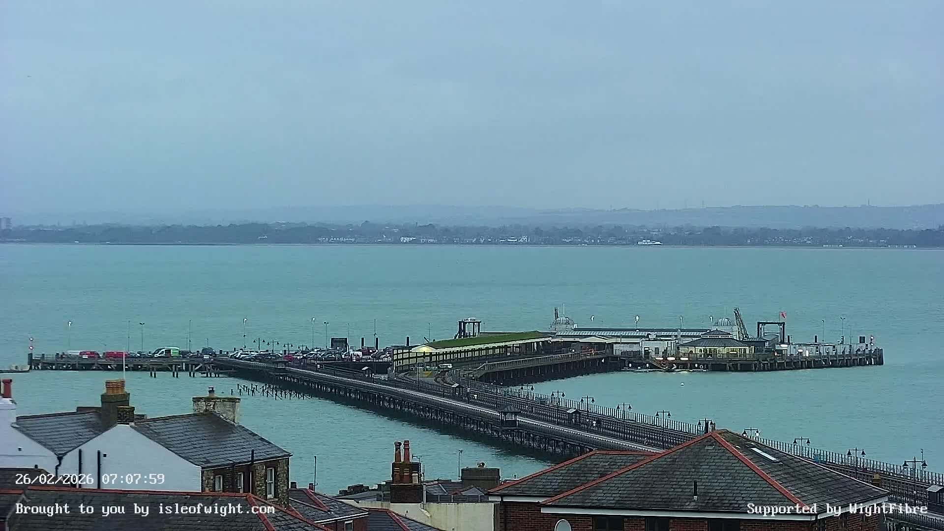 Ryde Pier & Island Line Railway Skyline Live Cam -Isle Of Wight, South East, England, United Kingdom 