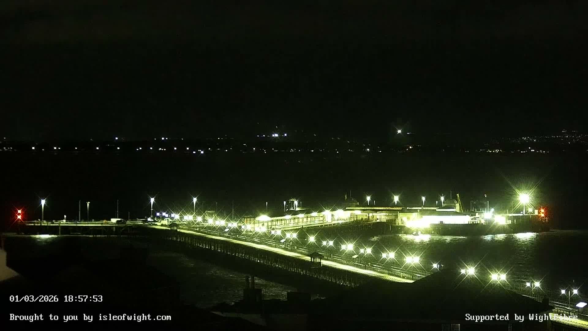 Ryde Pier & Island Line Railway Skyline Live Cam -Isle Of Wight, South East, England, United Kingdom 