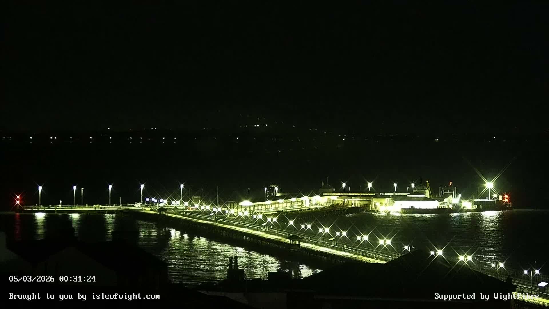 Ryde Pier & Island Line Railway Skyline Live Cam -Isle Of Wight, South East, England, United Kingdom 