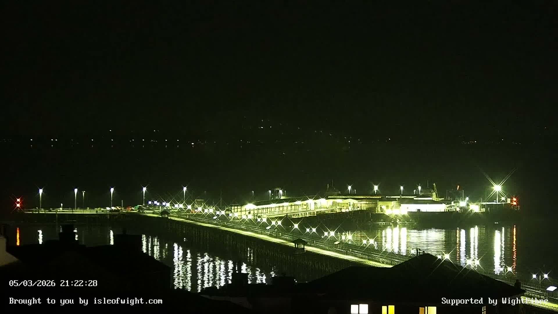Ryde Pier & Island Line Railway Skyline Live Cam -Isle Of Wight, South East, England, United Kingdom 