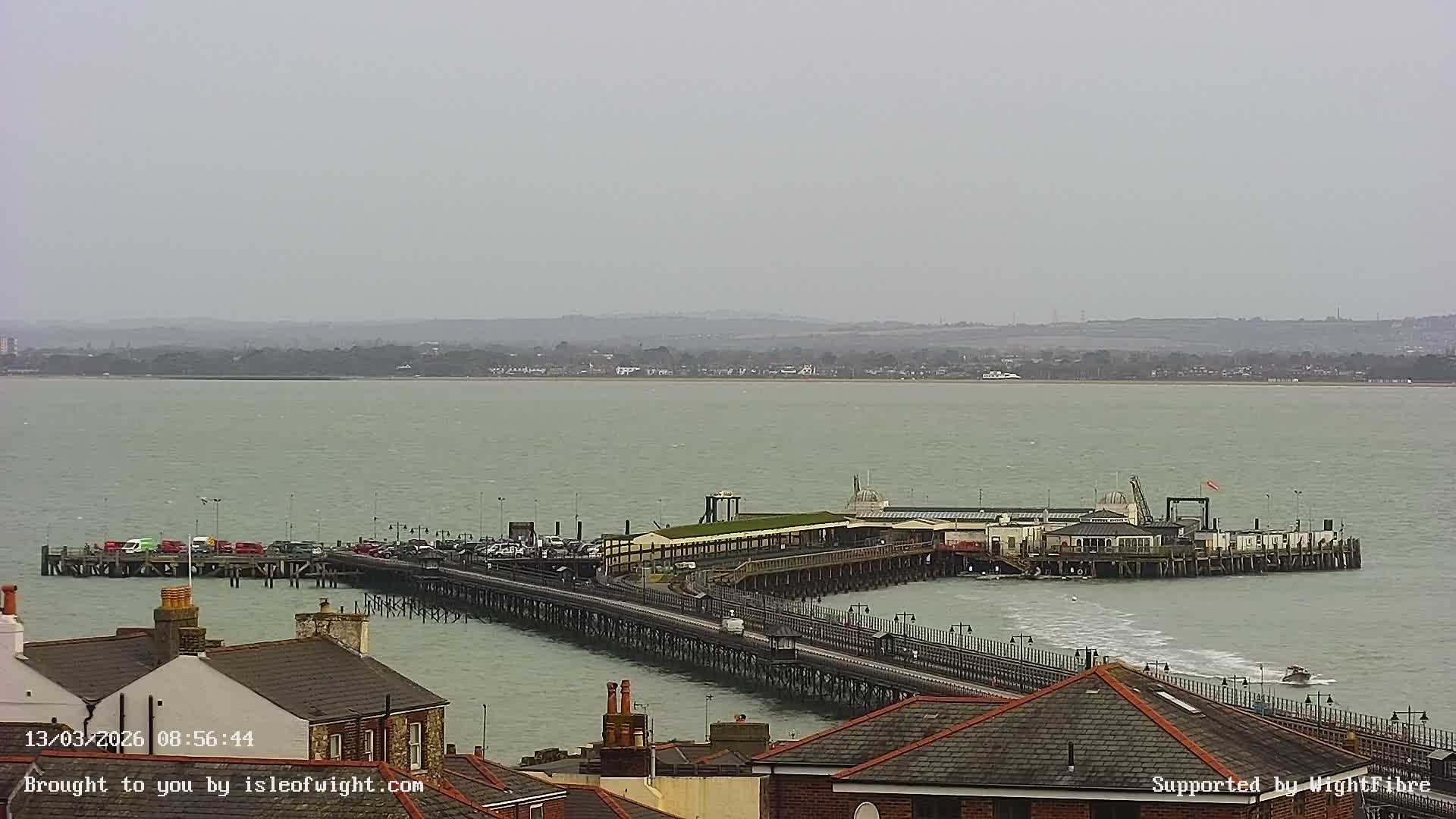 Ryde Pier & Island Line Railway Skyline Live Cam -Isle Of Wight, South East, England, United Kingdom 