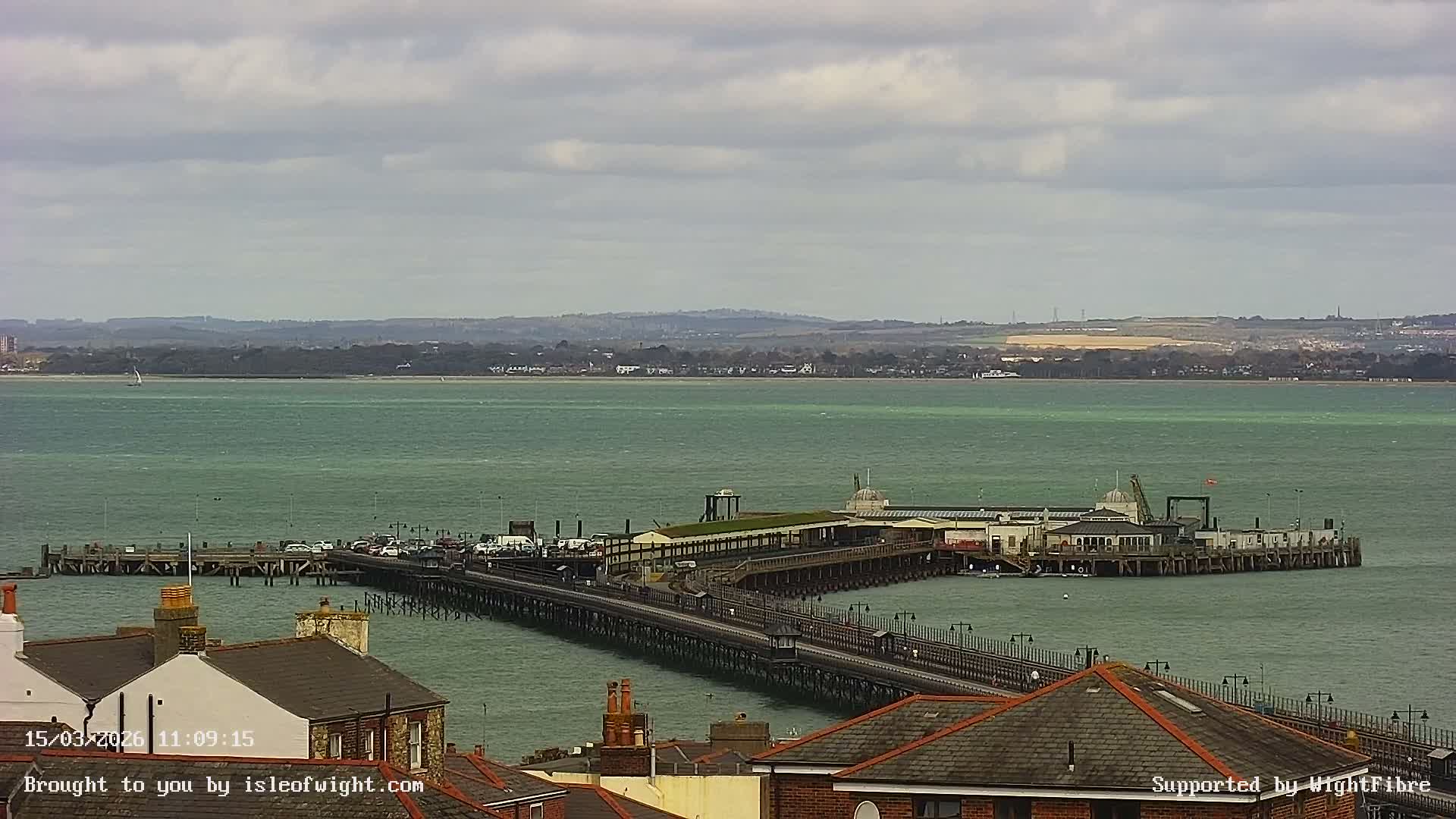 Ryde Pier & Island Line Railway Skyline Live Cam -Isle Of Wight, South East, England, United Kingdom 