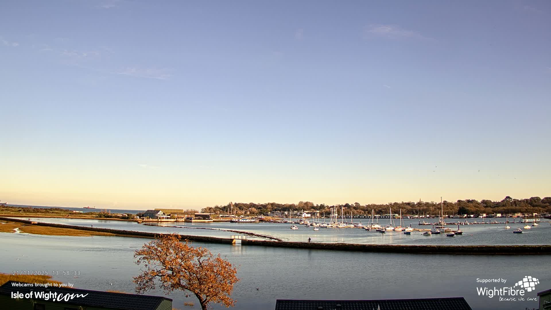 Bembridge Harbour Live Cam -  Isle of Wight, South East, England, United Kingdom