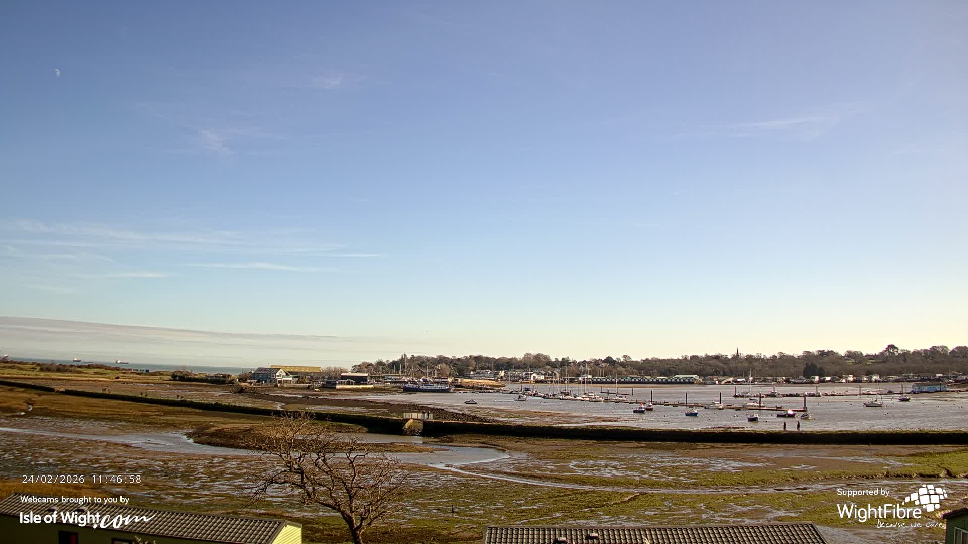 Bembridge Harbour Live Cam -  Isle of Wight, South East, England, United Kingdom