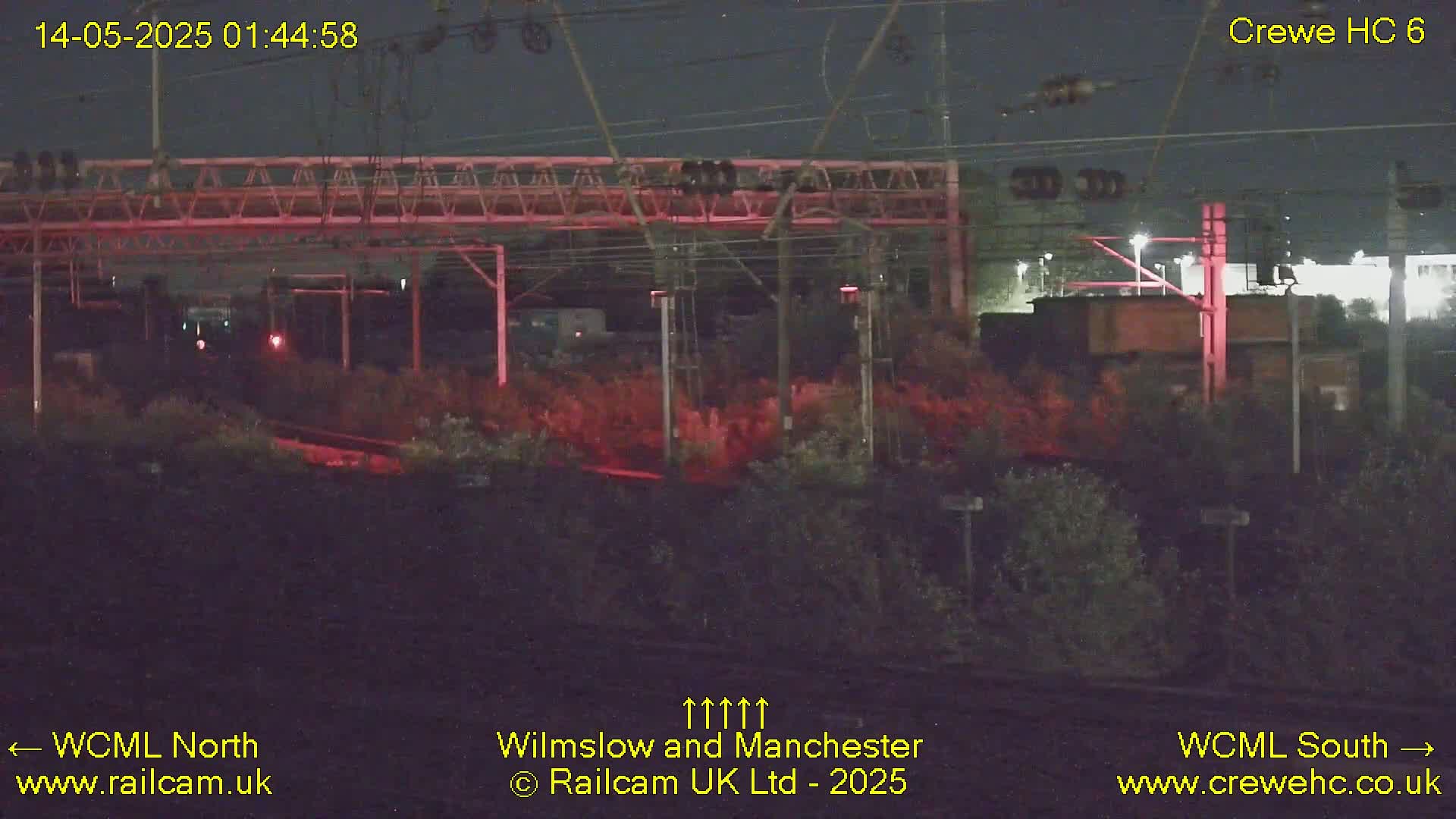 Crewe Rail Crossing Junction from Heritage Centre Live Cam - Crewe, Cheshire East, North West, England, United Kingdom