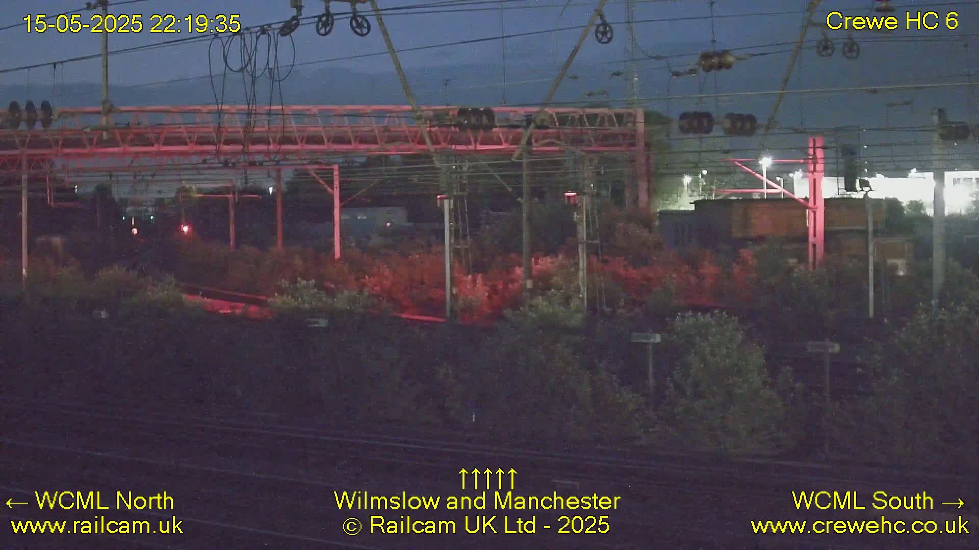 Crewe Rail Crossing Junction from Heritage Centre Live Cam - Crewe, Cheshire East, North West, England, United Kingdom