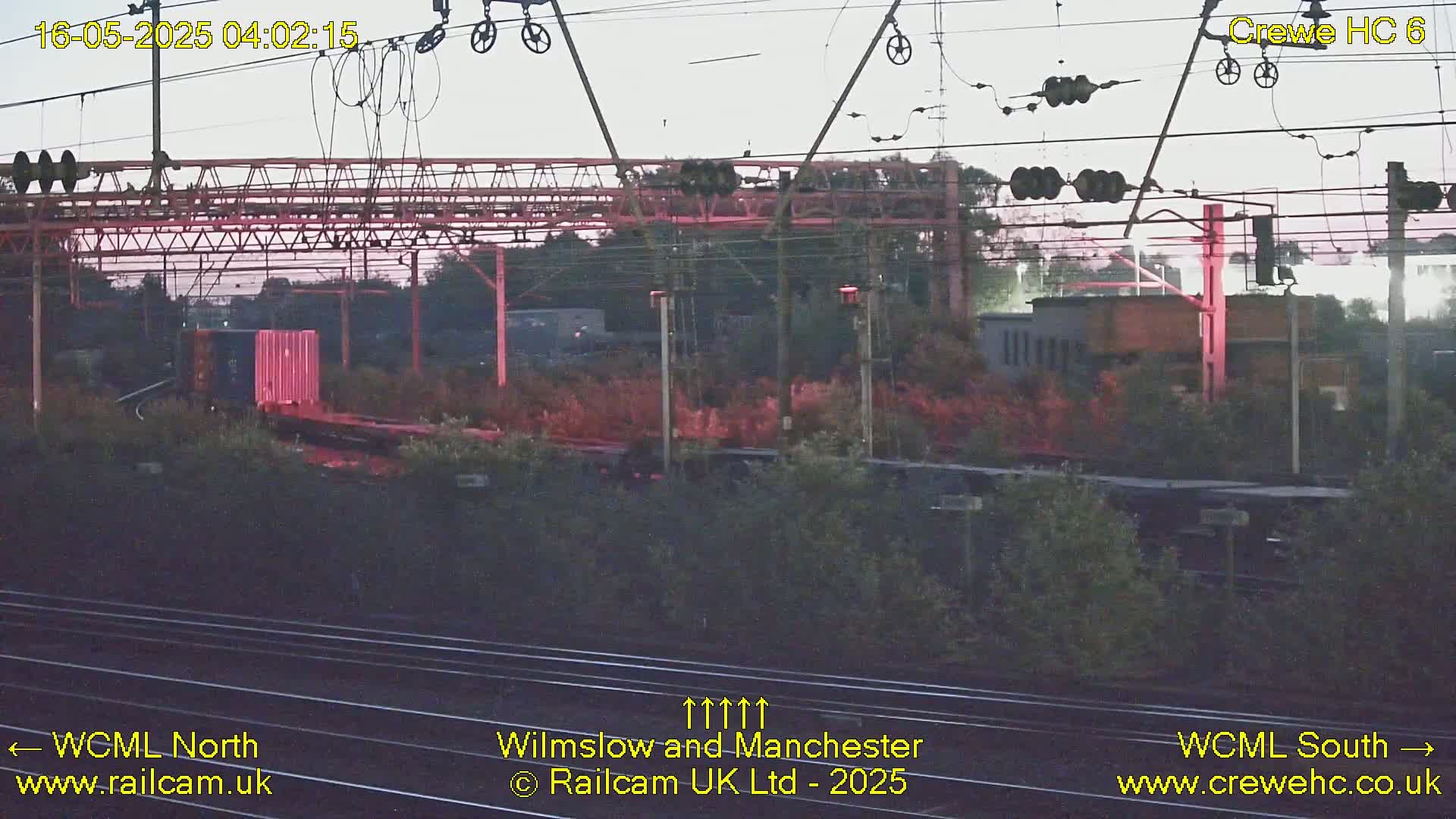 Crewe Rail Crossing Junction from Heritage Centre Live Cam - Crewe, Cheshire East, North West, England, United Kingdom