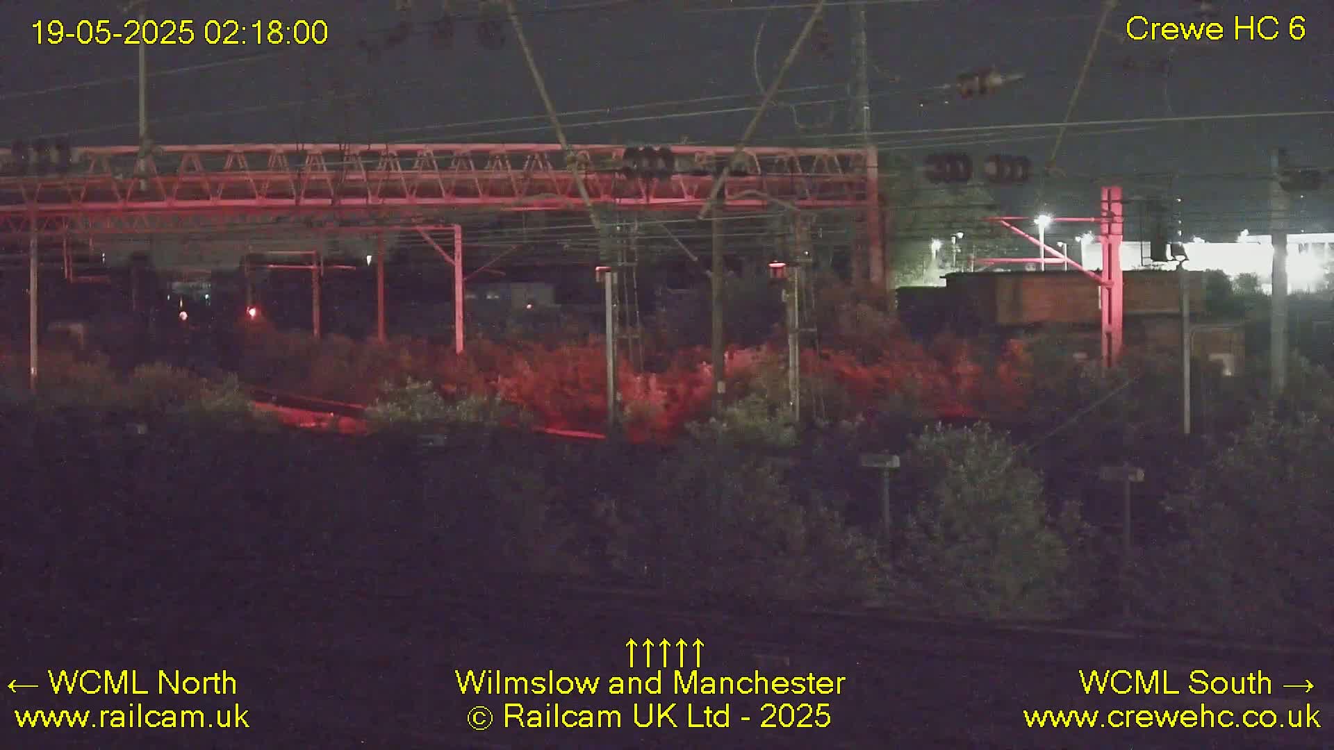 Crewe Rail Crossing Junction from Heritage Centre Live Cam - Crewe, Cheshire East, North West, England, United Kingdom