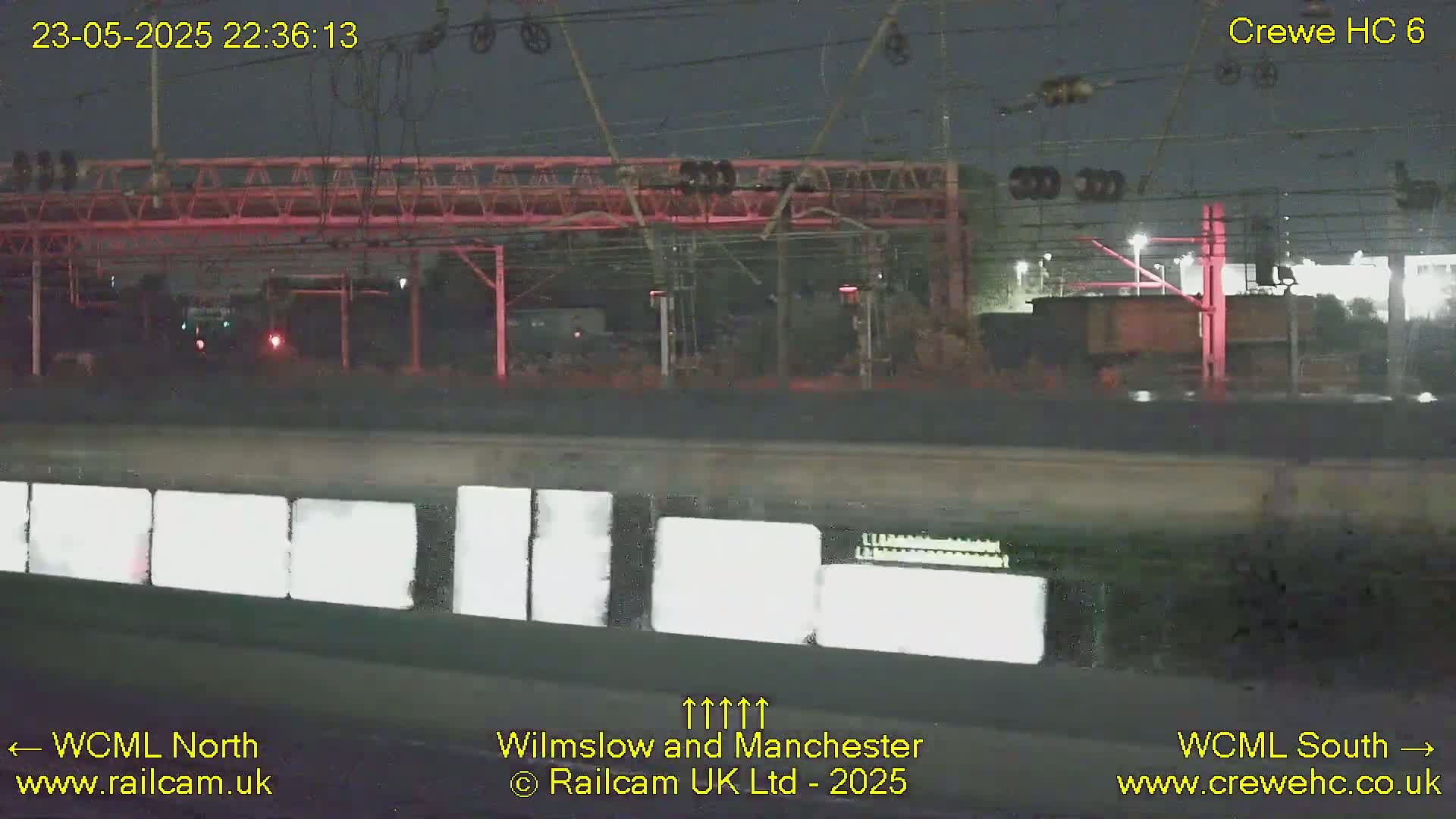 Crewe Rail Crossing Junction from Heritage Centre Live Cam - Crewe, Cheshire East, North West, England, United Kingdom