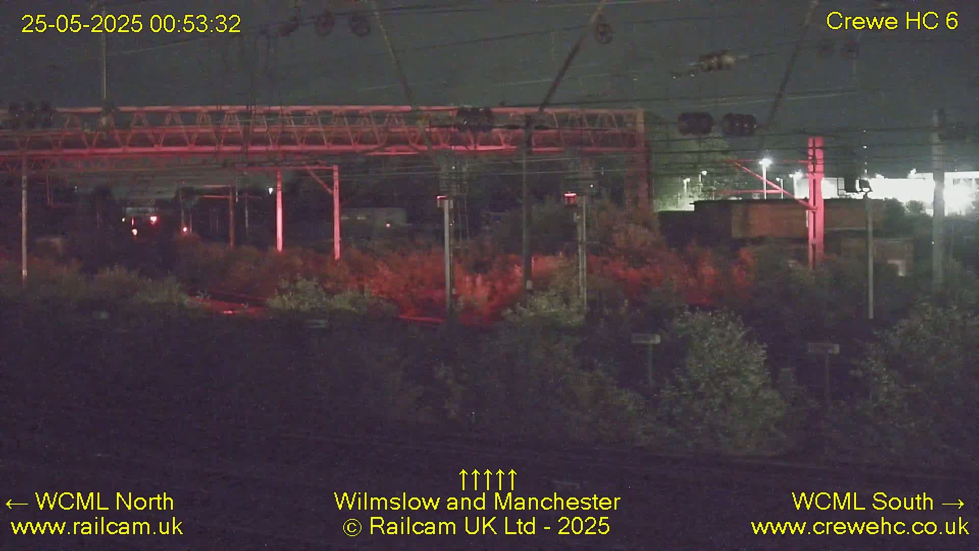 Crewe Rail Crossing Junction from Heritage Centre Live Cam - Crewe, Cheshire East, North West, England, United Kingdom