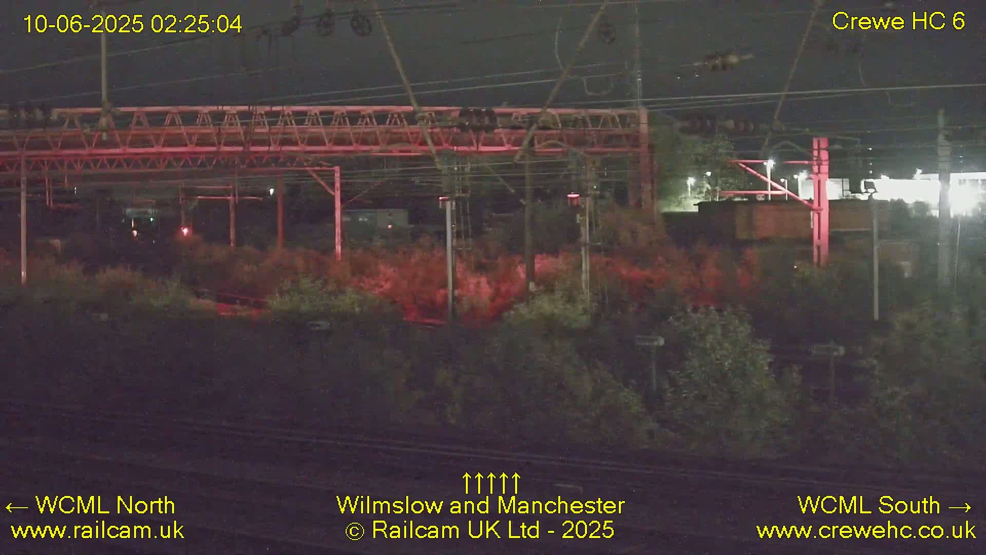 Crewe Rail Crossing Junction from Heritage Centre Live Cam - Crewe, Cheshire East, North West, England, United Kingdom