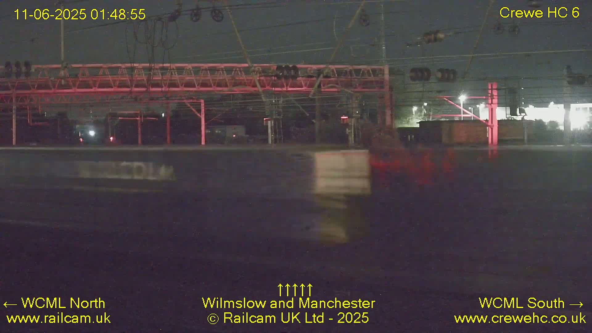 Crewe Rail Crossing Junction from Heritage Centre Live Cam - Crewe, Cheshire East, North West, England, United Kingdom