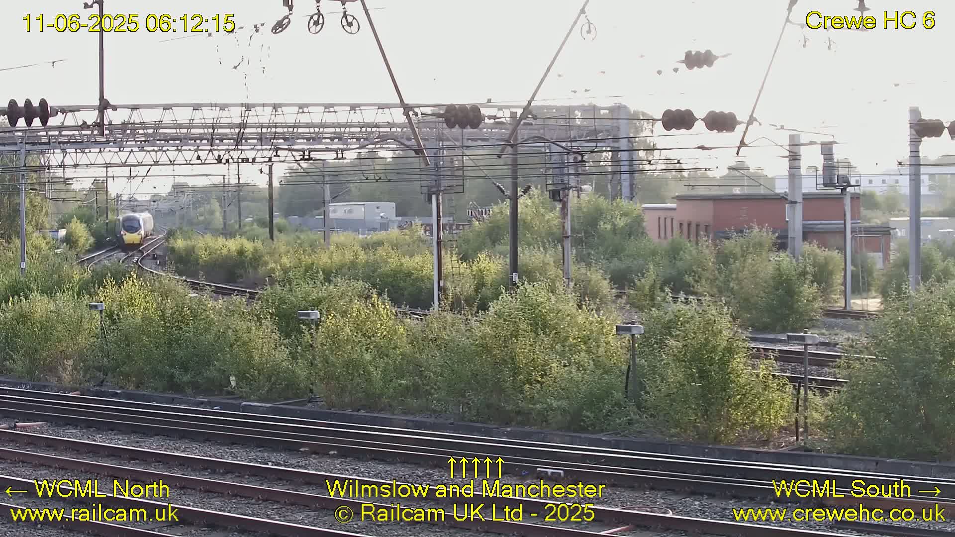 Crewe Rail Crossing Junction from Heritage Centre Live Cam - Crewe, Cheshire East, North West, England, United Kingdom