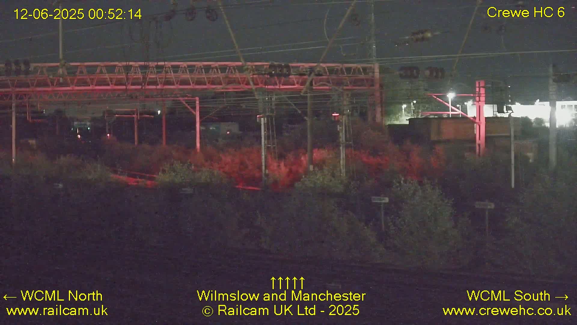 Crewe Rail Crossing Junction from Heritage Centre Live Cam - Crewe, Cheshire East, North West, England, United Kingdom