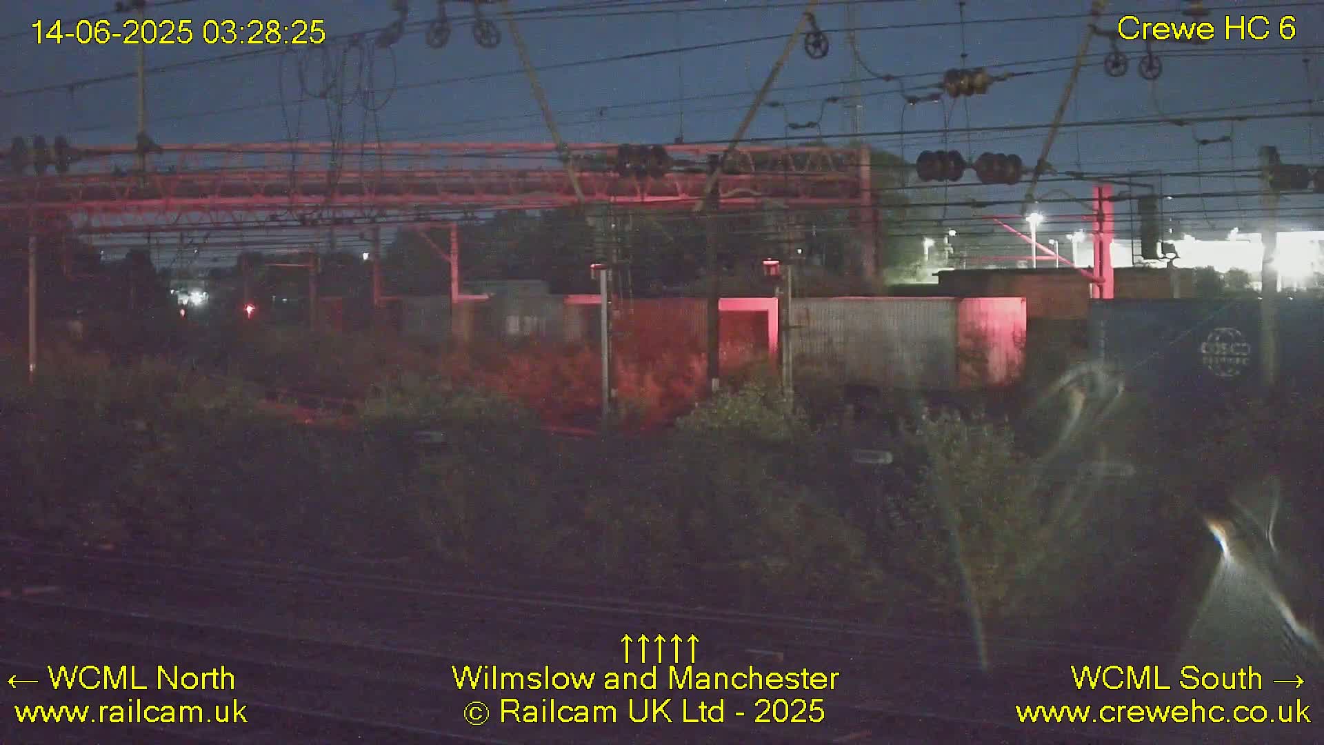 Crewe Rail Crossing Junction from Heritage Centre Live Cam - Crewe, Cheshire East, North West, England, United Kingdom