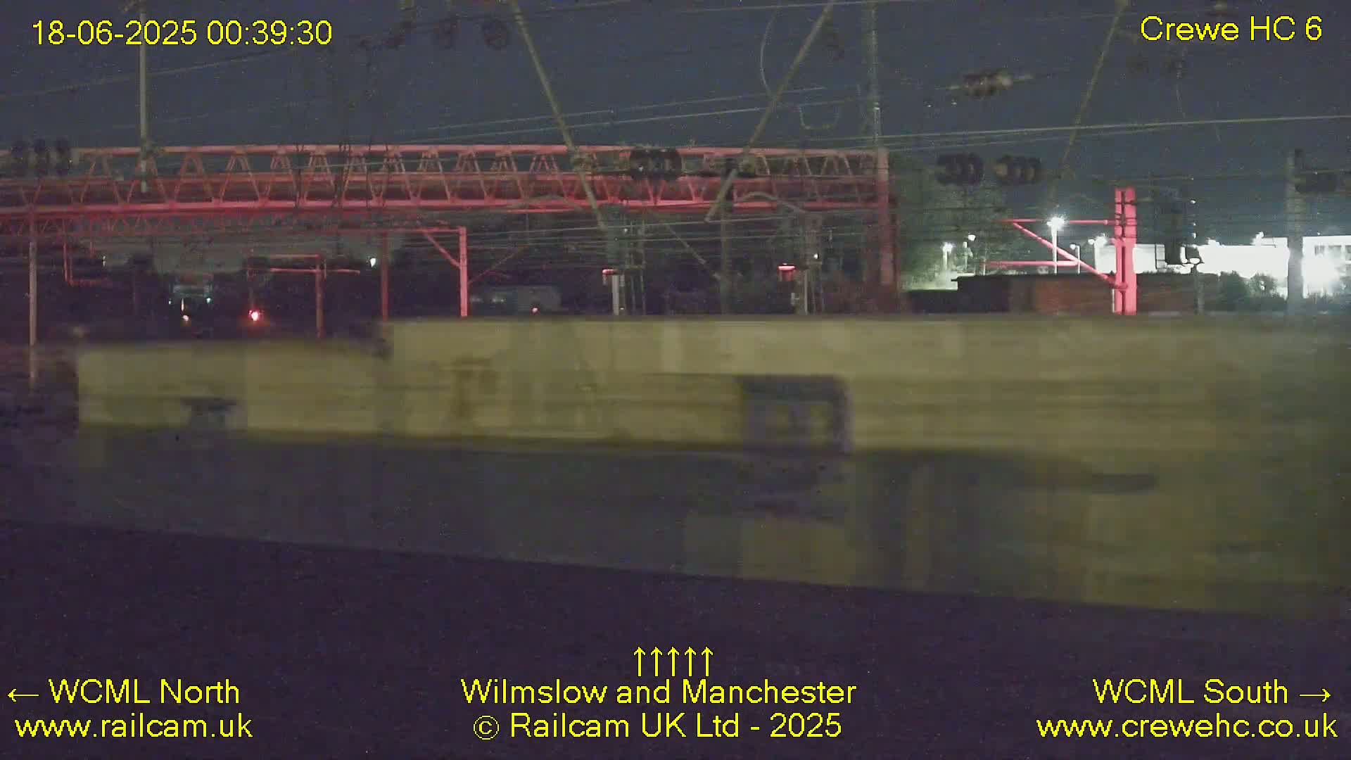 Crewe Rail Crossing Junction from Heritage Centre Live Cam - Crewe, Cheshire East, North West, England, United Kingdom