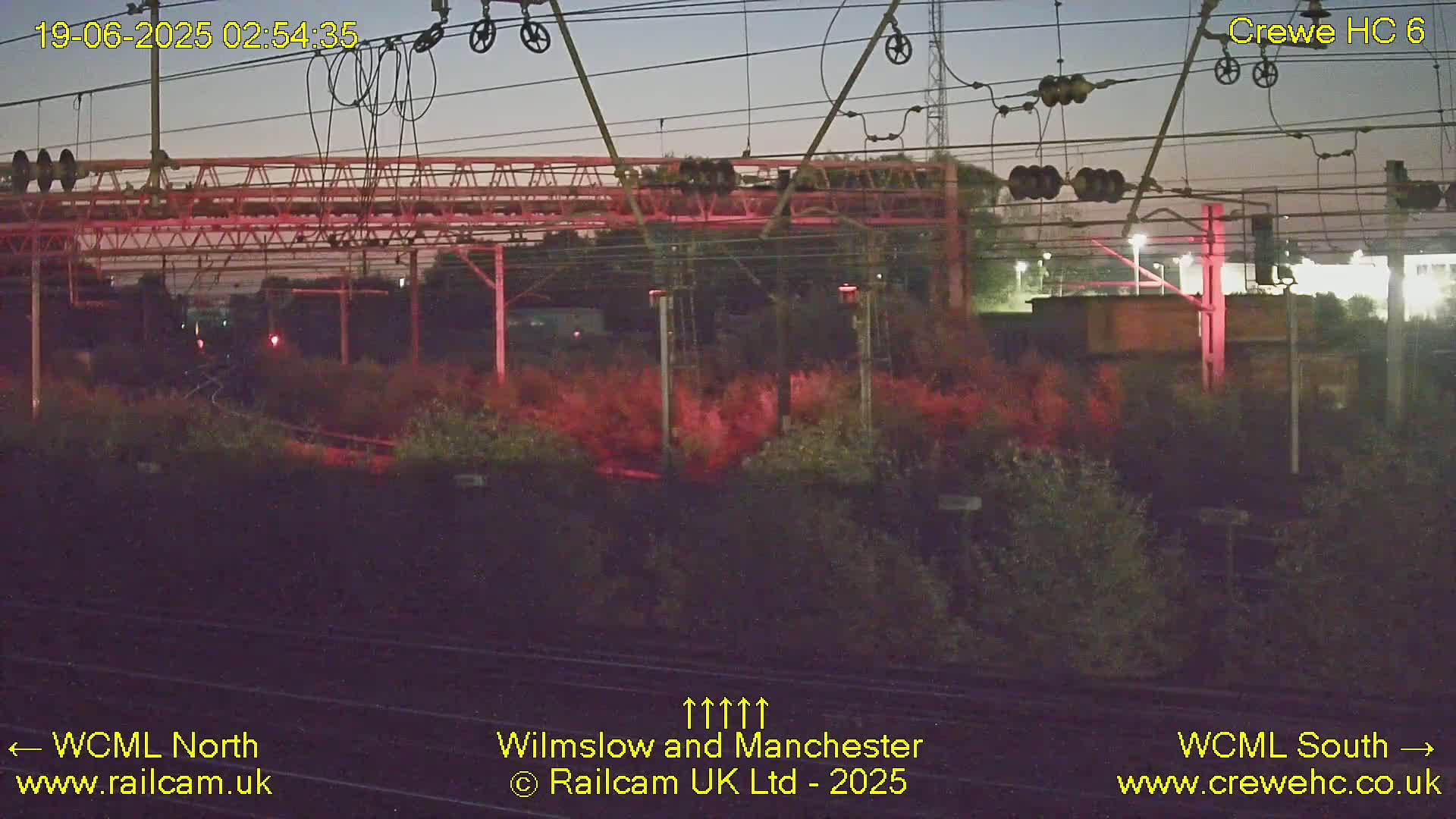 Crewe Rail Crossing Junction from Heritage Centre Live Cam - Crewe, Cheshire East, North West, England, United Kingdom