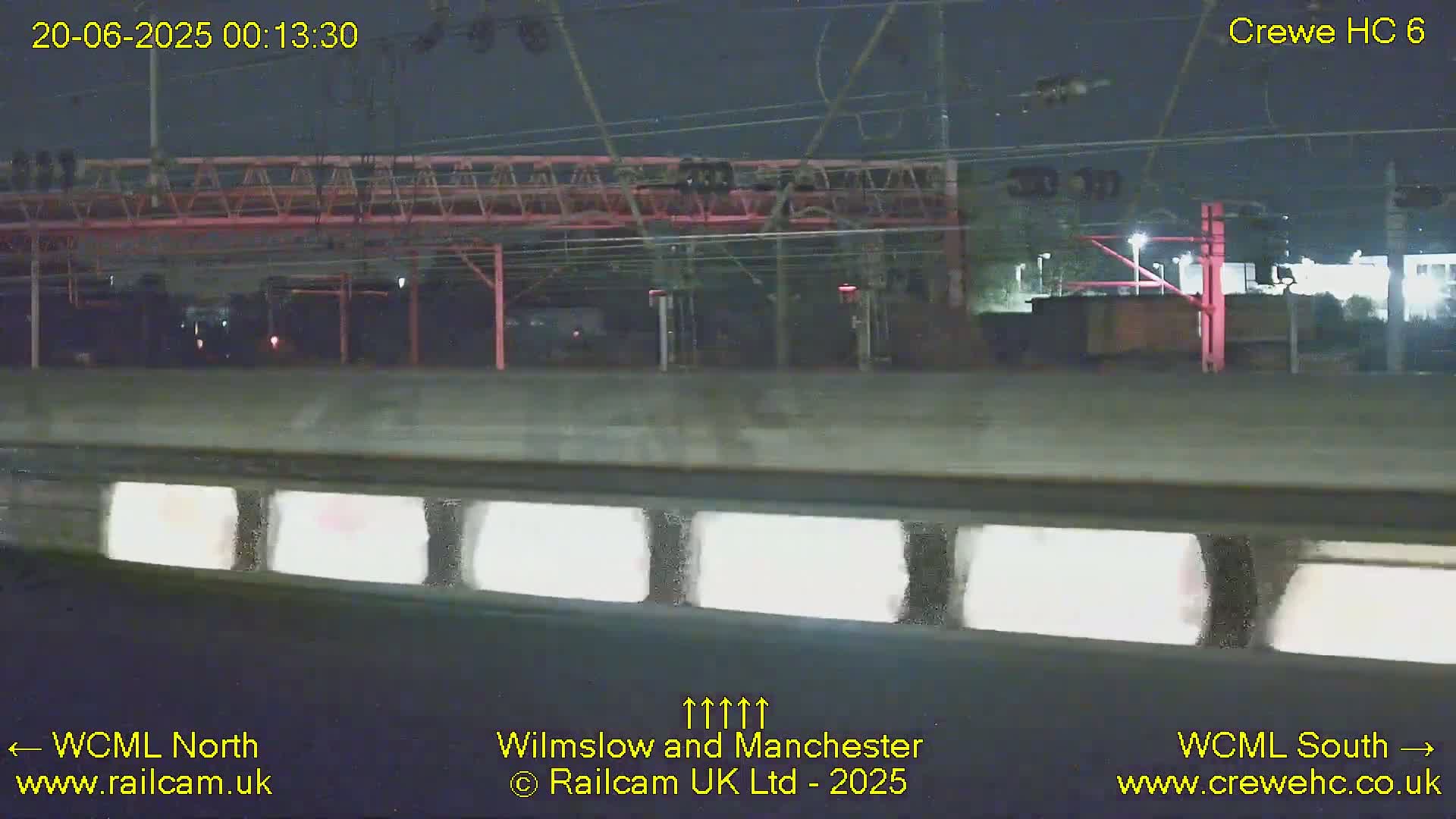 Crewe Rail Crossing Junction from Heritage Centre Live Cam - Crewe, Cheshire East, North West, England, United Kingdom