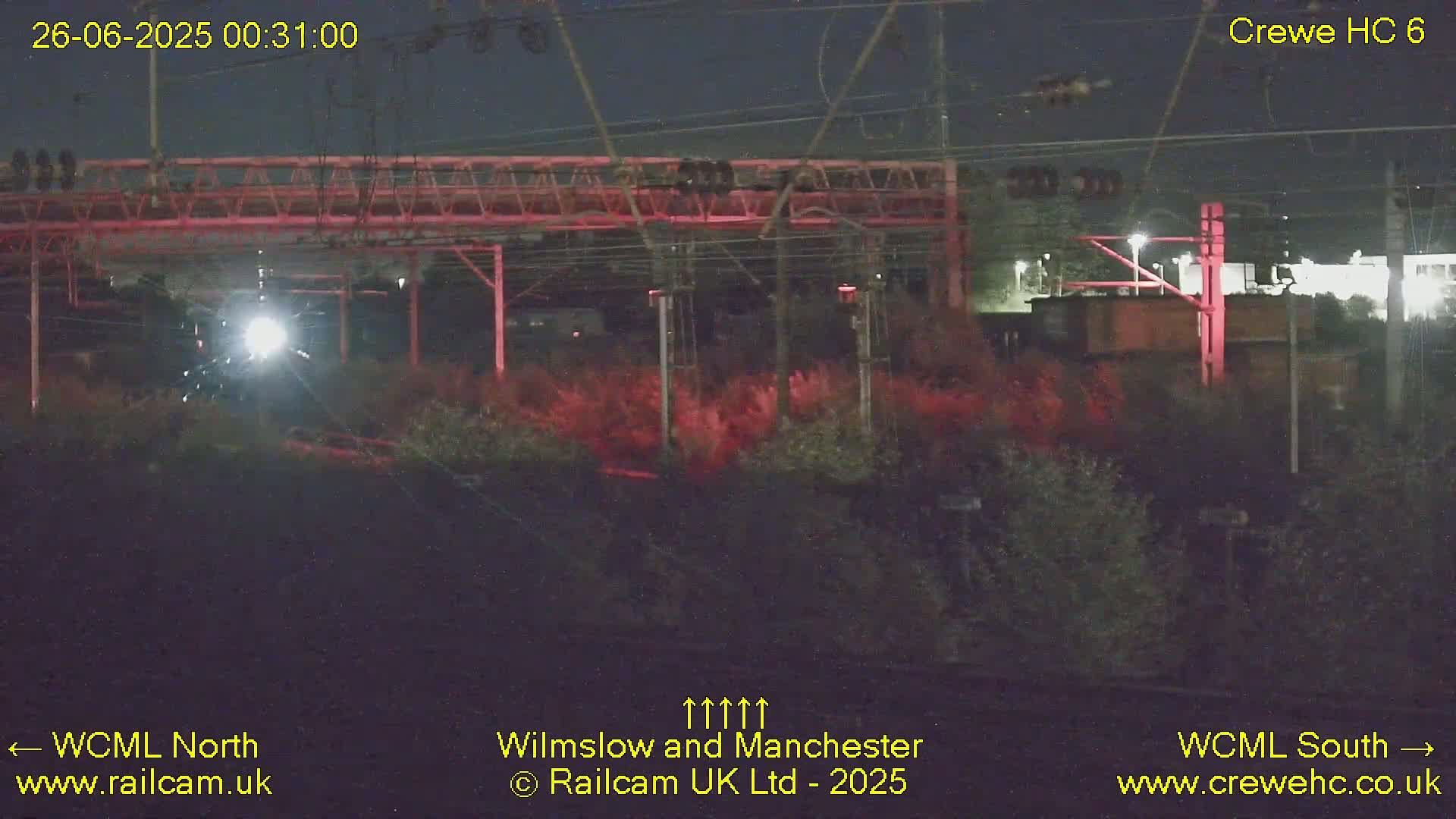 Crewe Rail Crossing Junction from Heritage Centre Live Cam - Crewe, Cheshire East, North West, England, United Kingdom