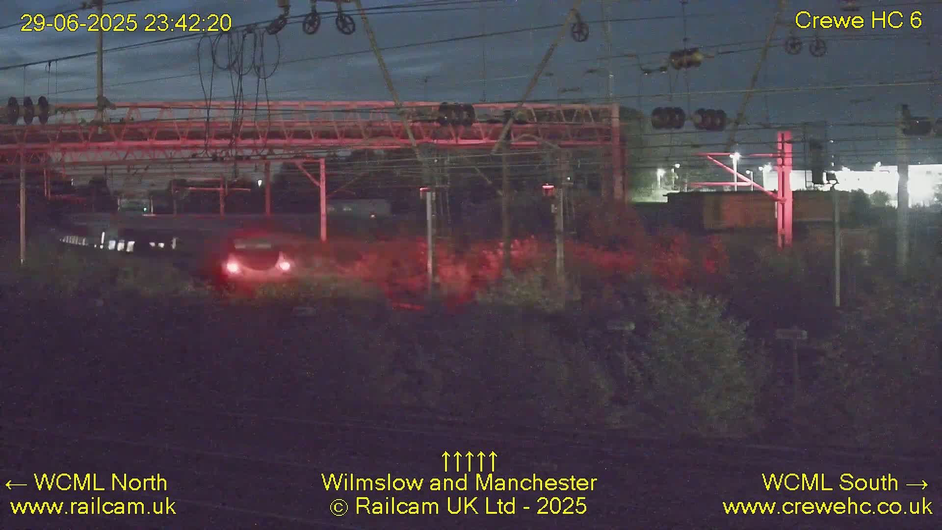 Crewe Rail Crossing Junction from Heritage Centre Live Cam - Crewe, Cheshire East, North West, England, United Kingdom