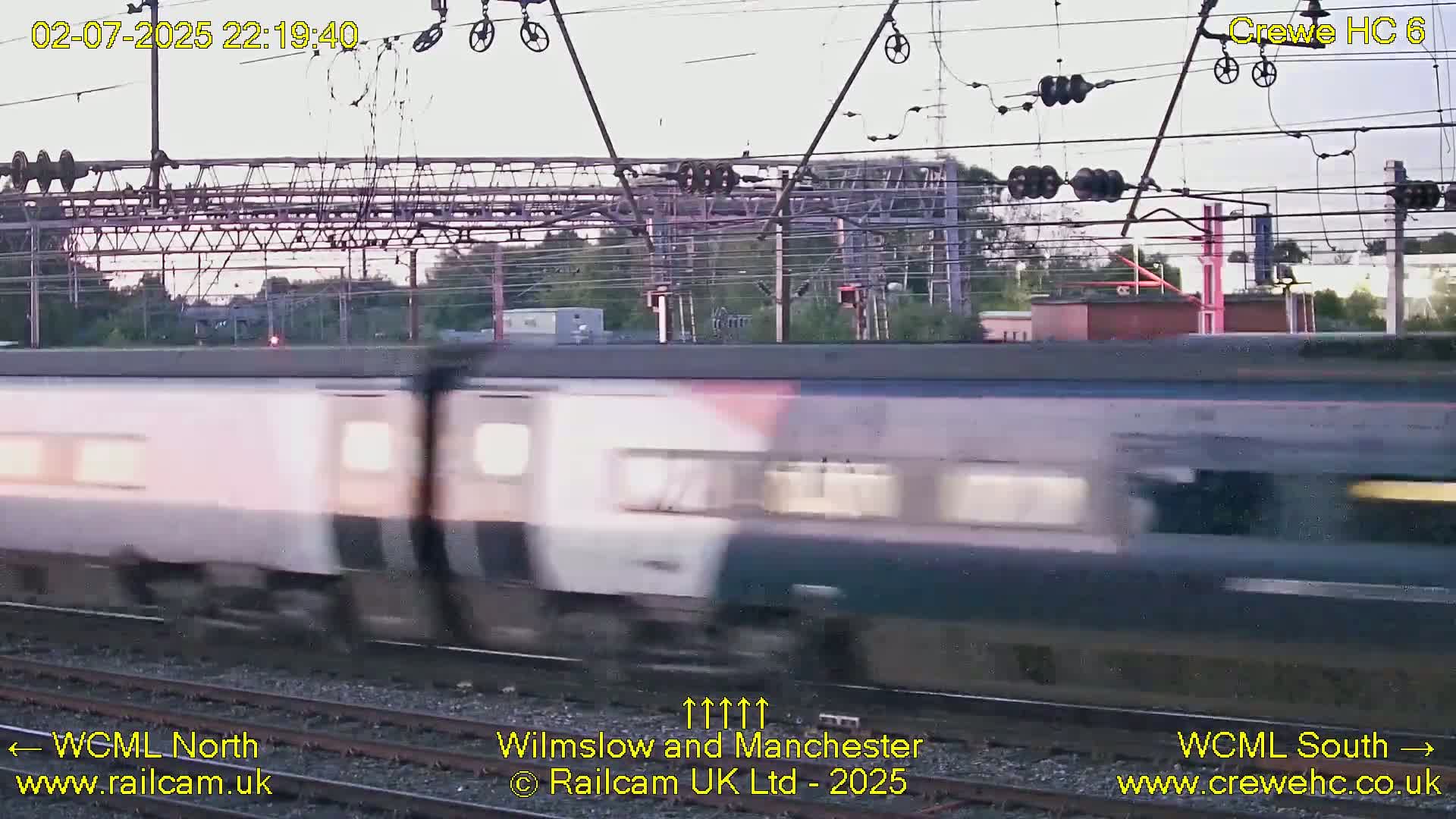 Crewe Rail Crossing Junction from Heritage Centre Live Cam - Crewe, Cheshire East, North West, England, United Kingdom