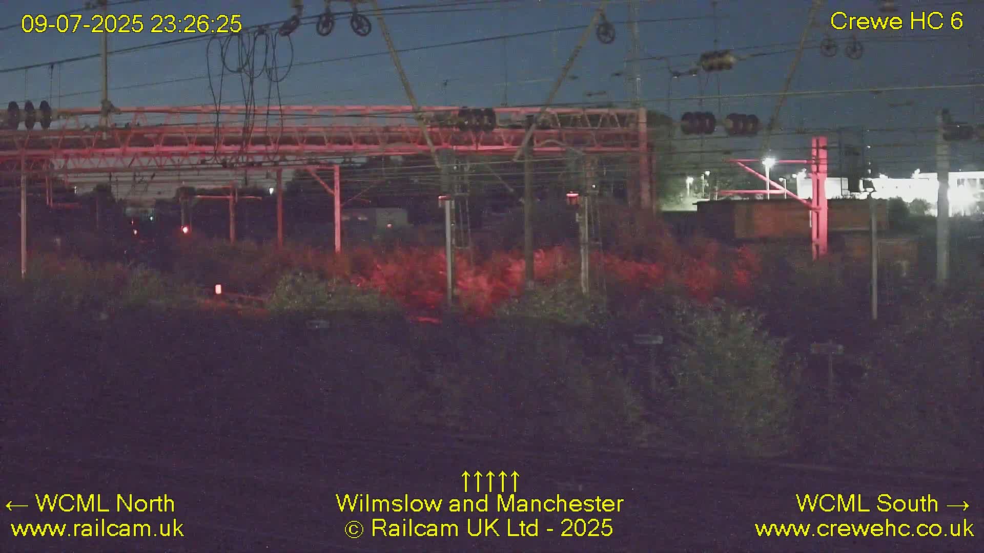 Crewe Rail Crossing Junction from Heritage Centre Live Cam - Crewe, Cheshire East, North West, England, United Kingdom