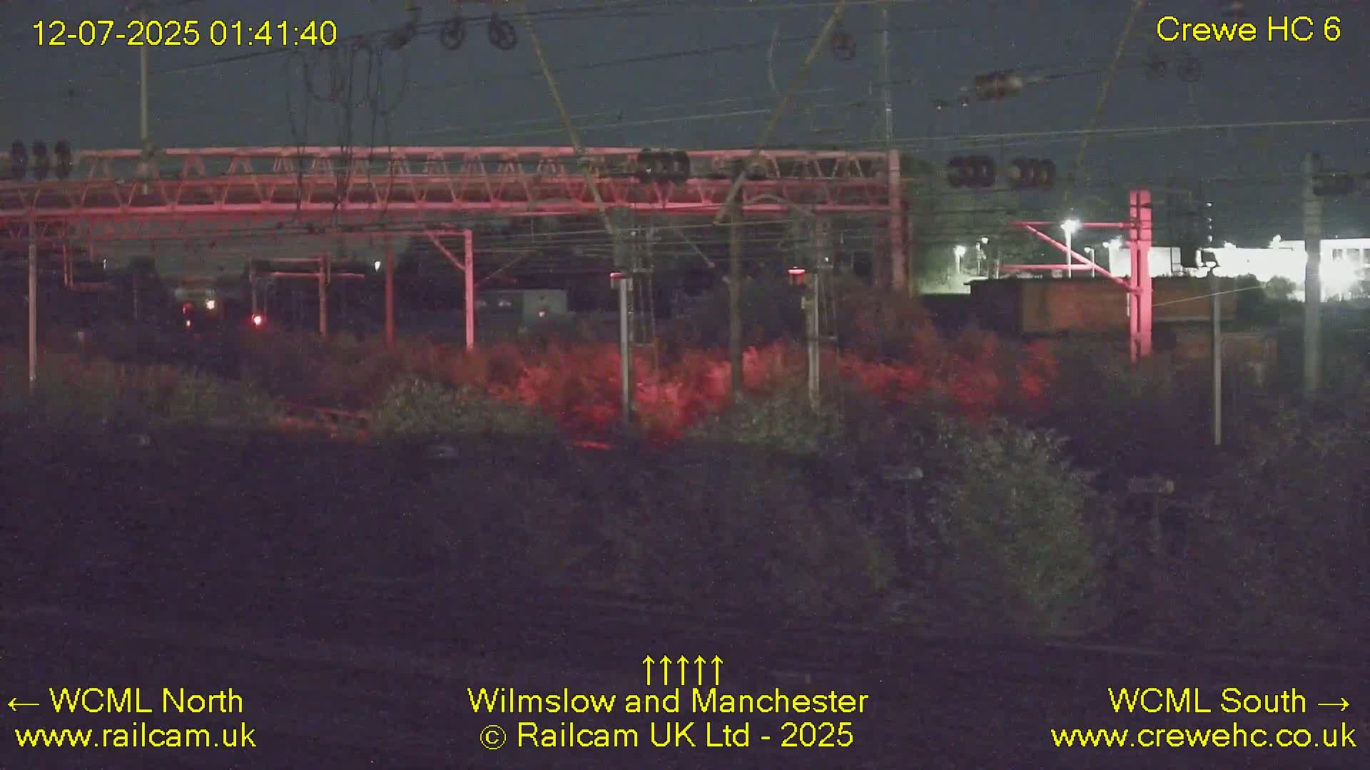 Crewe Rail Crossing Junction from Heritage Centre Live Cam - Crewe, Cheshire East, North West, England, United Kingdom