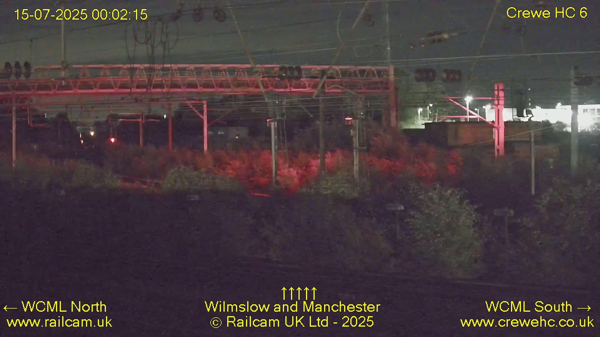 Crewe Rail Crossing Junction from Heritage Centre Live Cam - Crewe, Cheshire East, North West, England, United Kingdom