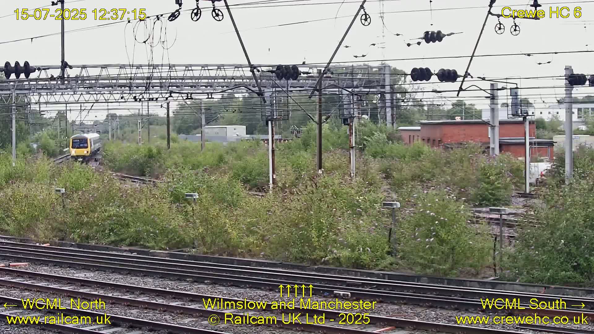 Crewe Rail Crossing Junction from Heritage Centre Live Cam - Crewe, Cheshire East, North West, England, United Kingdom