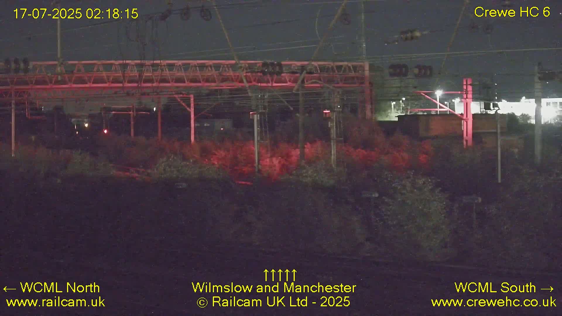 Crewe Rail Crossing Junction from Heritage Centre Live Cam - Crewe, Cheshire East, North West, England, United Kingdom