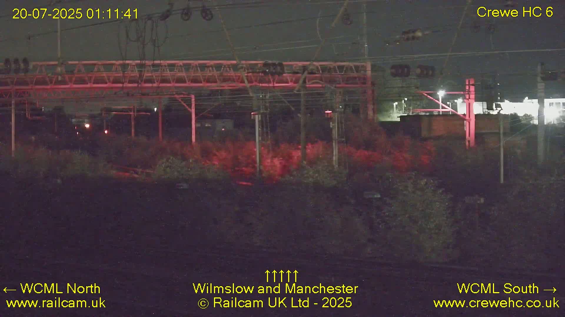 Crewe Rail Crossing Junction from Heritage Centre Live Cam - Crewe, Cheshire East, North West, England, United Kingdom