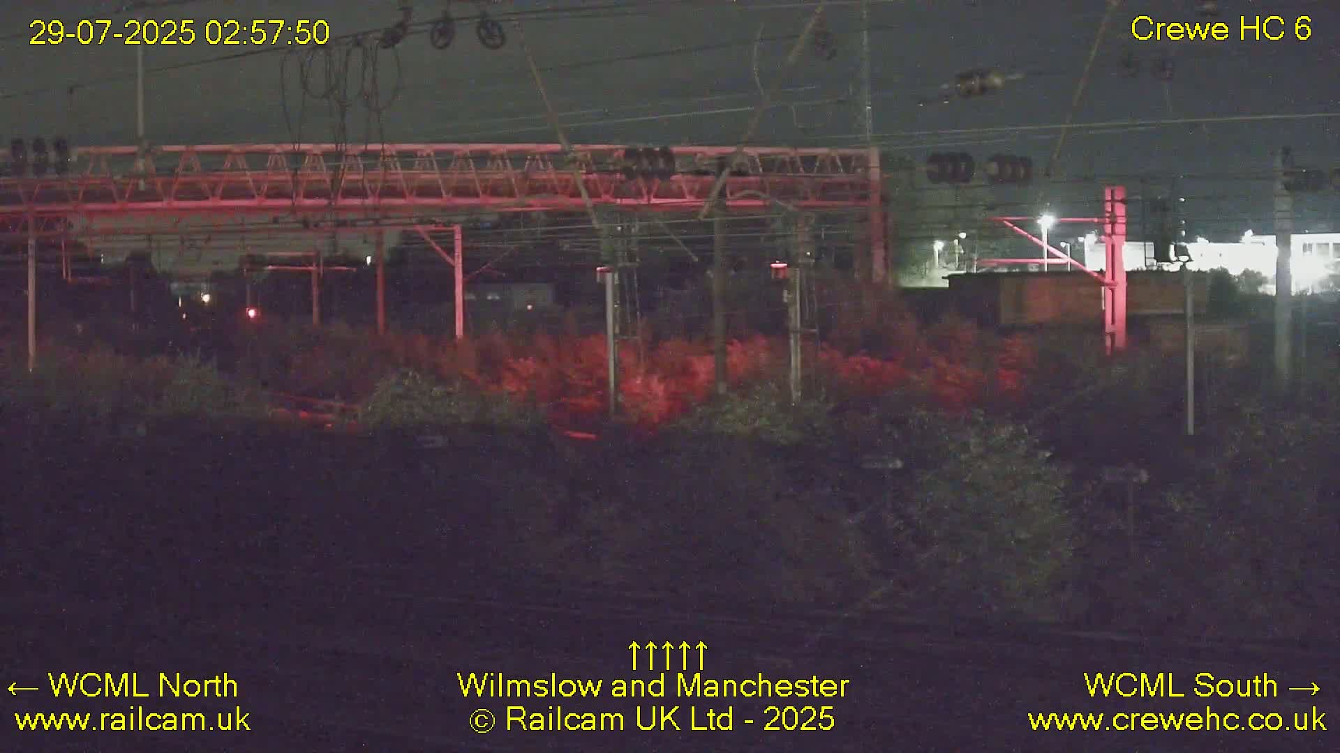 Crewe Rail Crossing Junction from Heritage Centre Live Cam - Crewe, Cheshire East, North West, England, United Kingdom