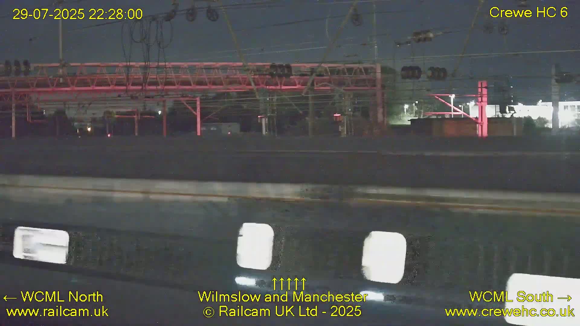 Crewe Rail Crossing Junction from Heritage Centre Live Cam - Crewe, Cheshire East, North West, England, United Kingdom