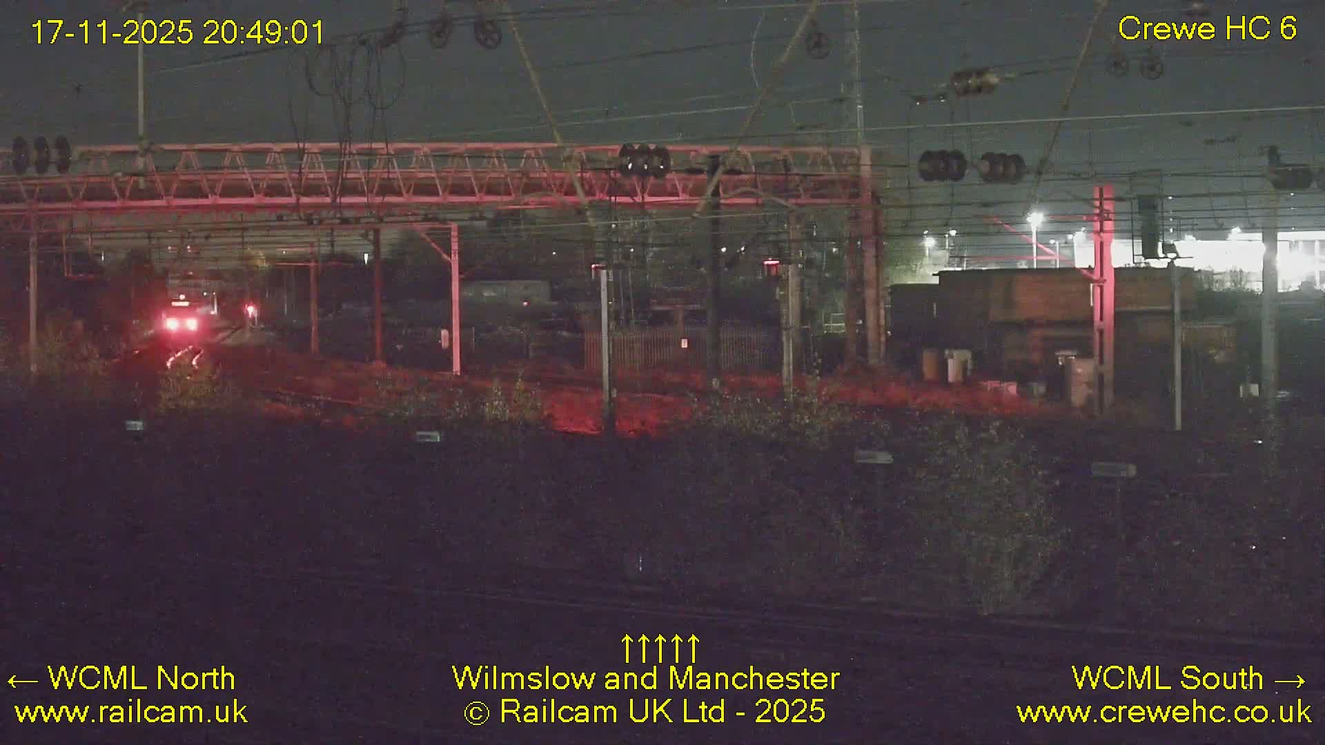 Crewe Rail Crossing Junction from Heritage Centre Live Cam - Crewe, Cheshire East, North West, England, United Kingdom