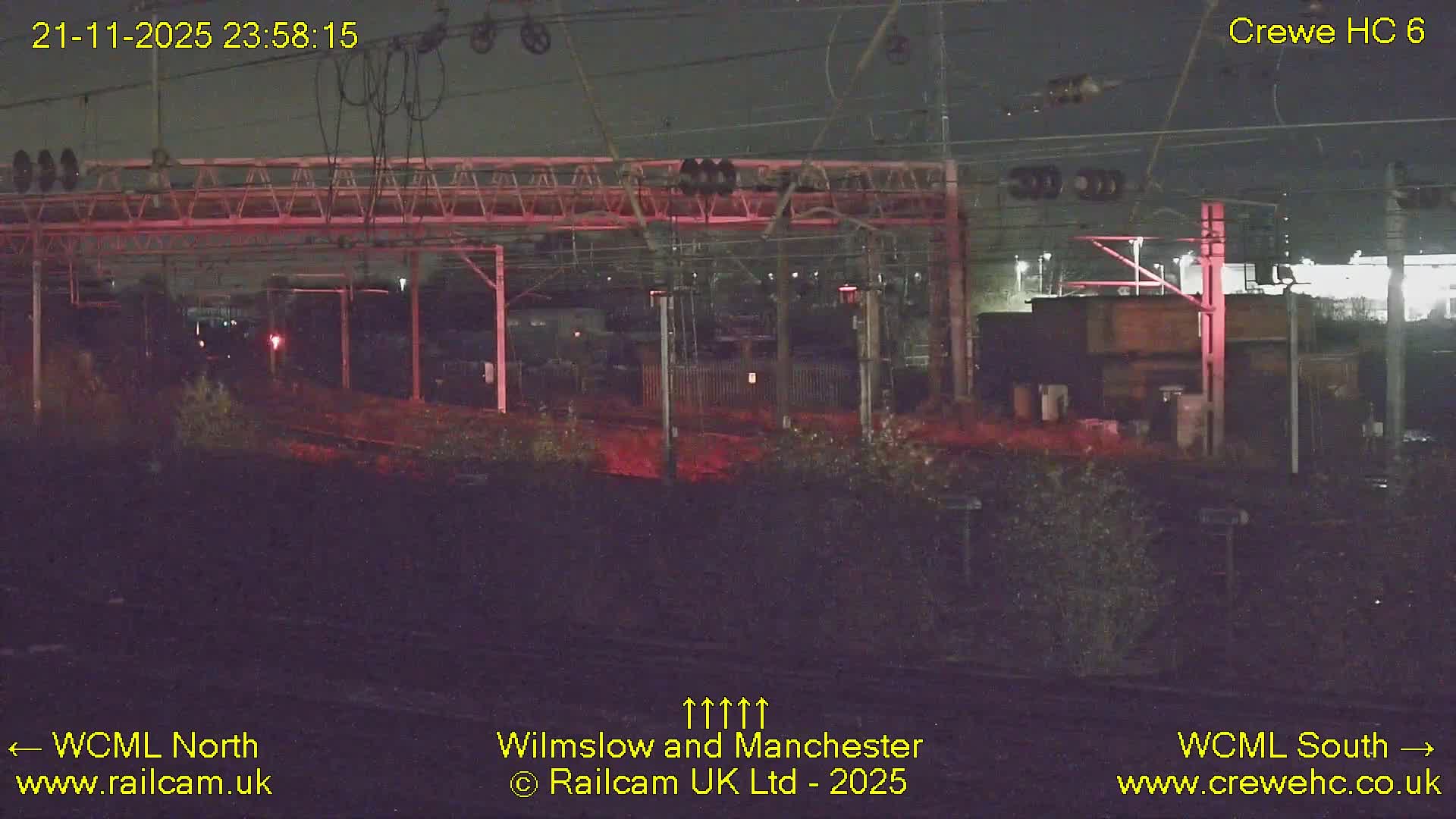 Crewe Rail Crossing Junction from Heritage Centre Live Cam - Crewe, Cheshire East, North West, England, United Kingdom