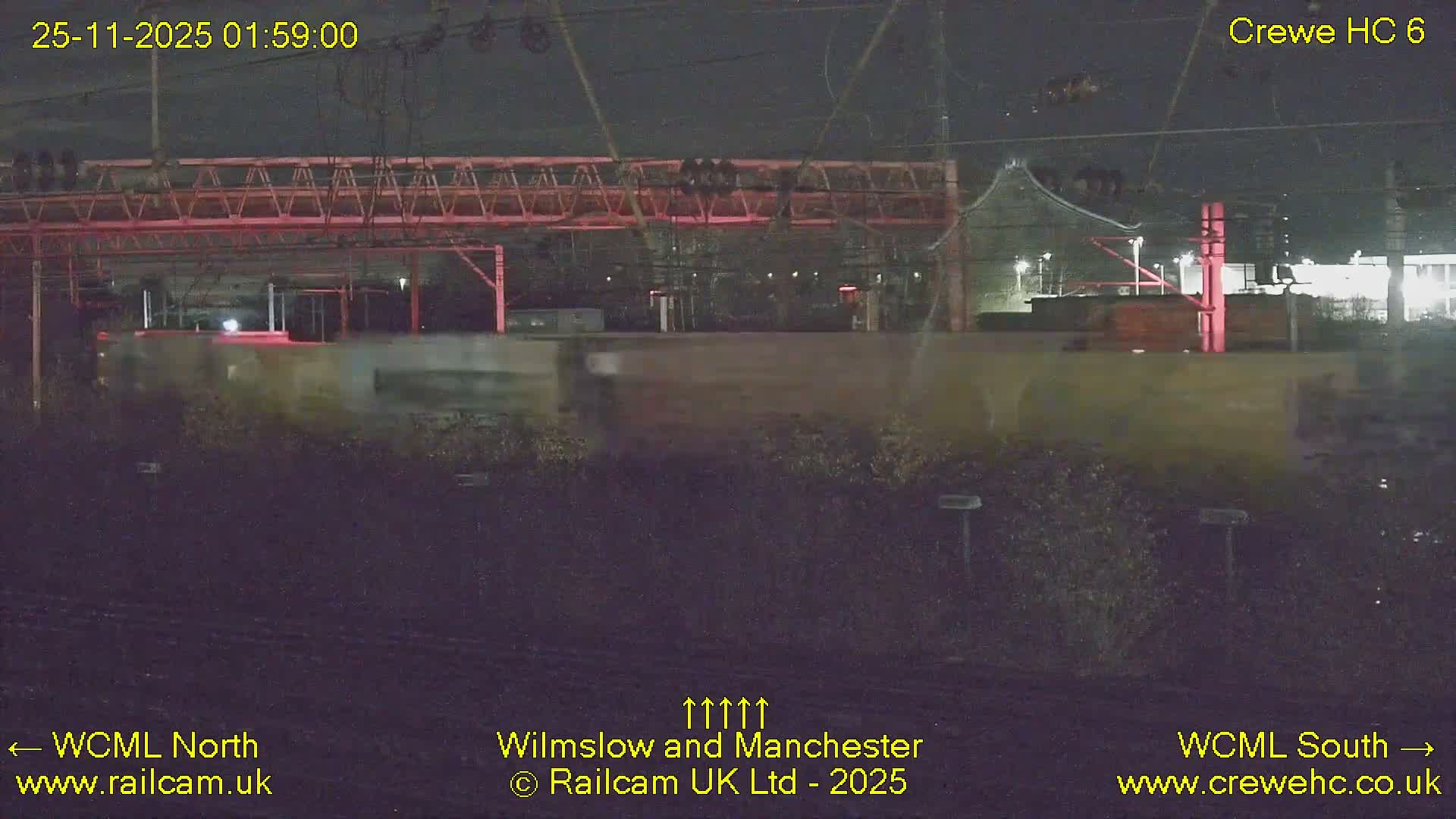 Crewe Rail Crossing Junction from Heritage Centre Live Cam - Crewe, Cheshire East, North West, England, United Kingdom