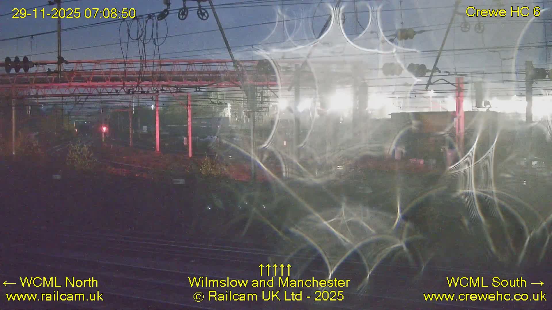 Crewe Rail Crossing Junction from Heritage Centre Live Cam - Crewe, Cheshire East, North West, England, United Kingdom