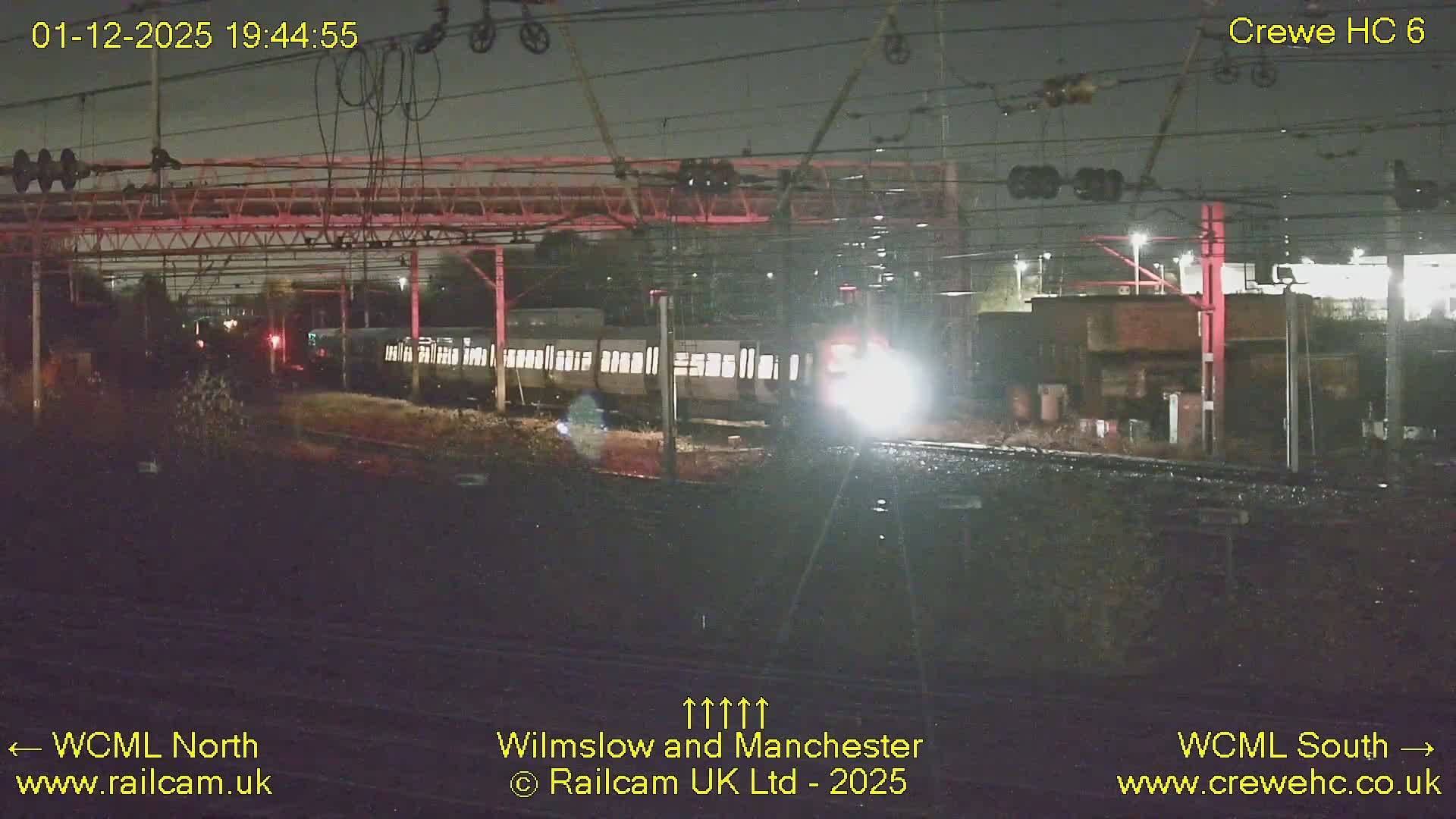 Crewe Rail Crossing Junction from Heritage Centre Live Cam - Crewe, Cheshire East, North West, England, United Kingdom