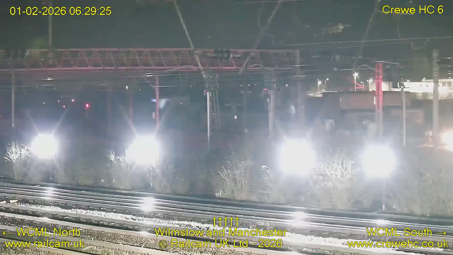 Crewe Rail Crossing Junction from Heritage Centre Live Cam - Crewe, Cheshire East, North West, England, United Kingdom