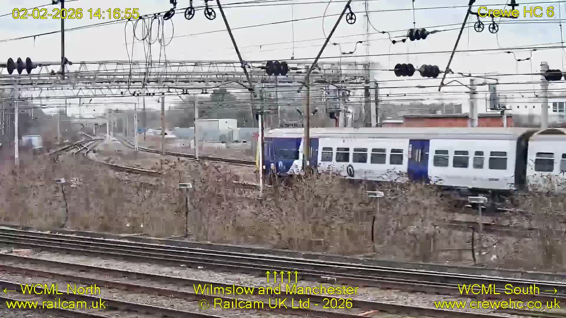 Crewe Rail Crossing Junction from Heritage Centre Live Cam - Crewe, Cheshire East, North West, England, United Kingdom