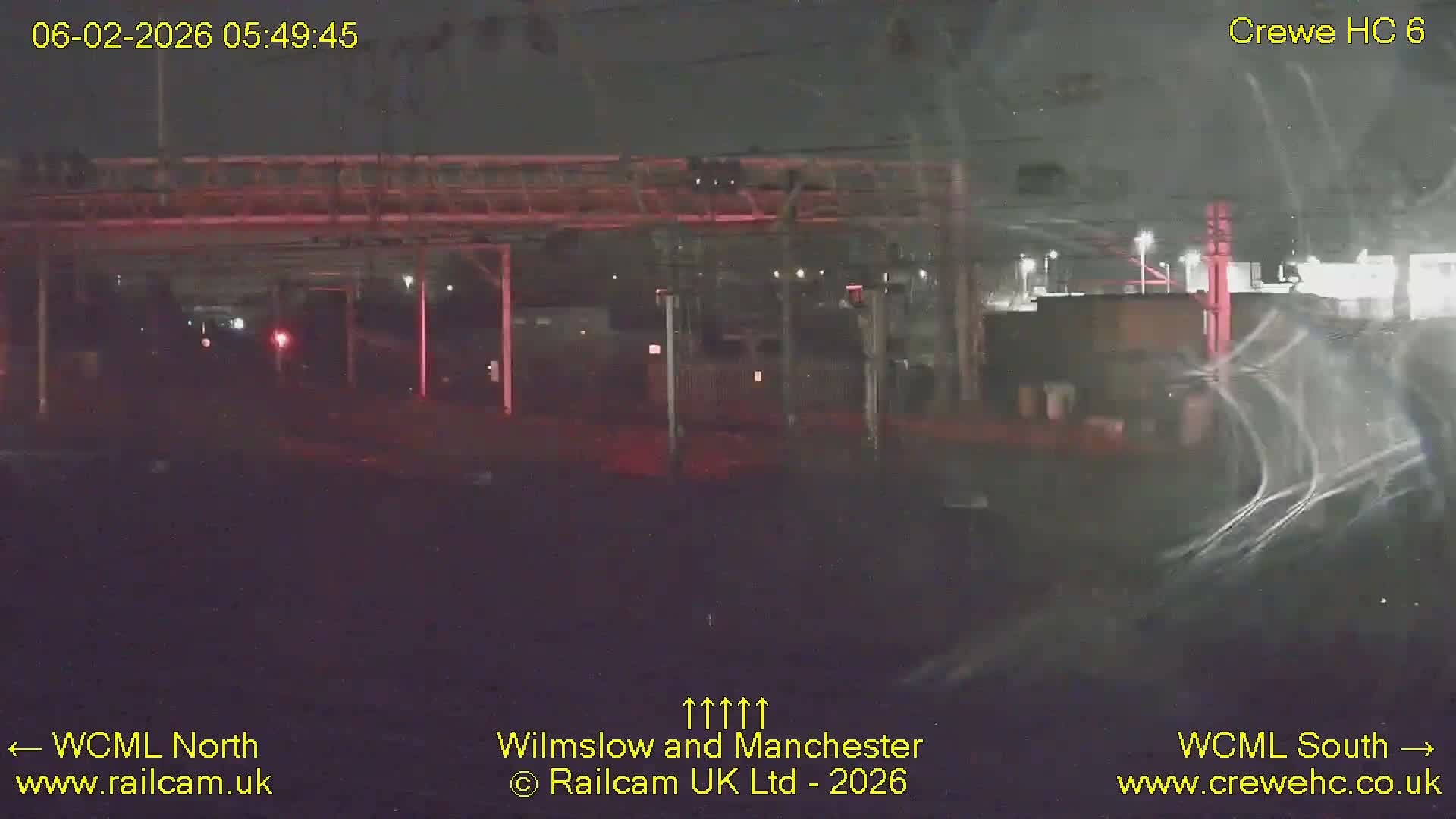 Crewe Rail Crossing Junction from Heritage Centre Live Cam - Crewe, Cheshire East, North West, England, United Kingdom