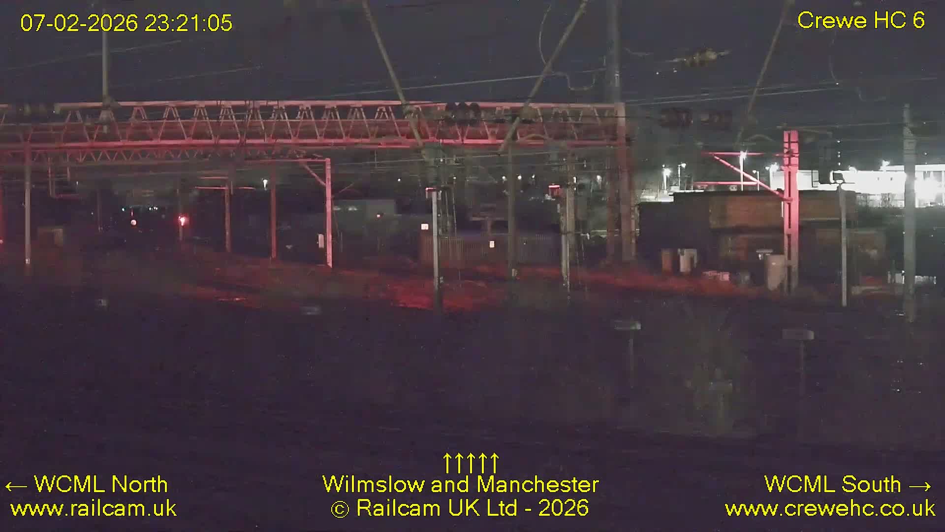 Crewe Rail Crossing Junction from Heritage Centre Live Cam - Crewe, Cheshire East, North West, England, United Kingdom