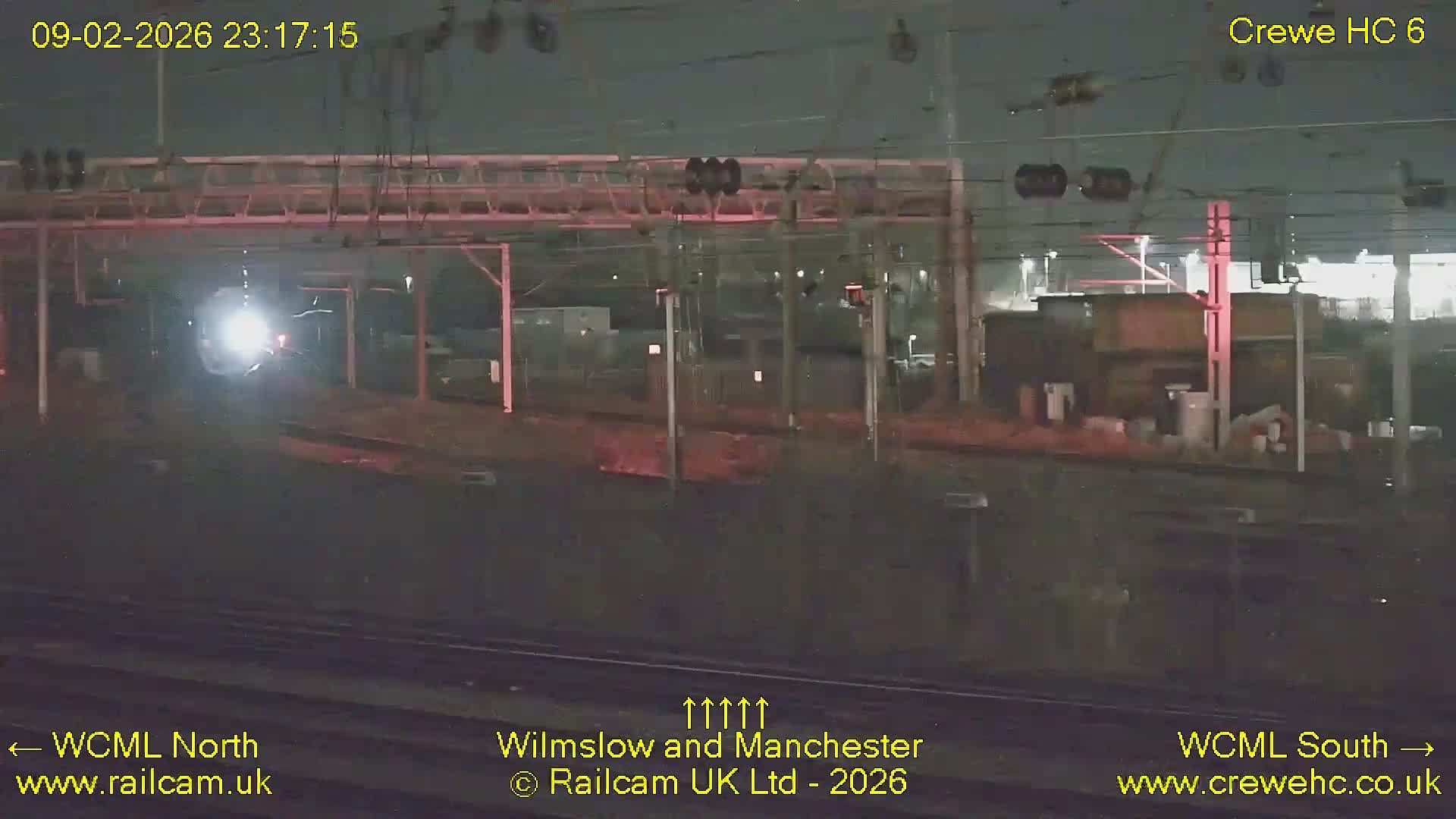 Crewe Rail Crossing Junction from Heritage Centre Live Cam - Crewe, Cheshire East, North West, England, United Kingdom