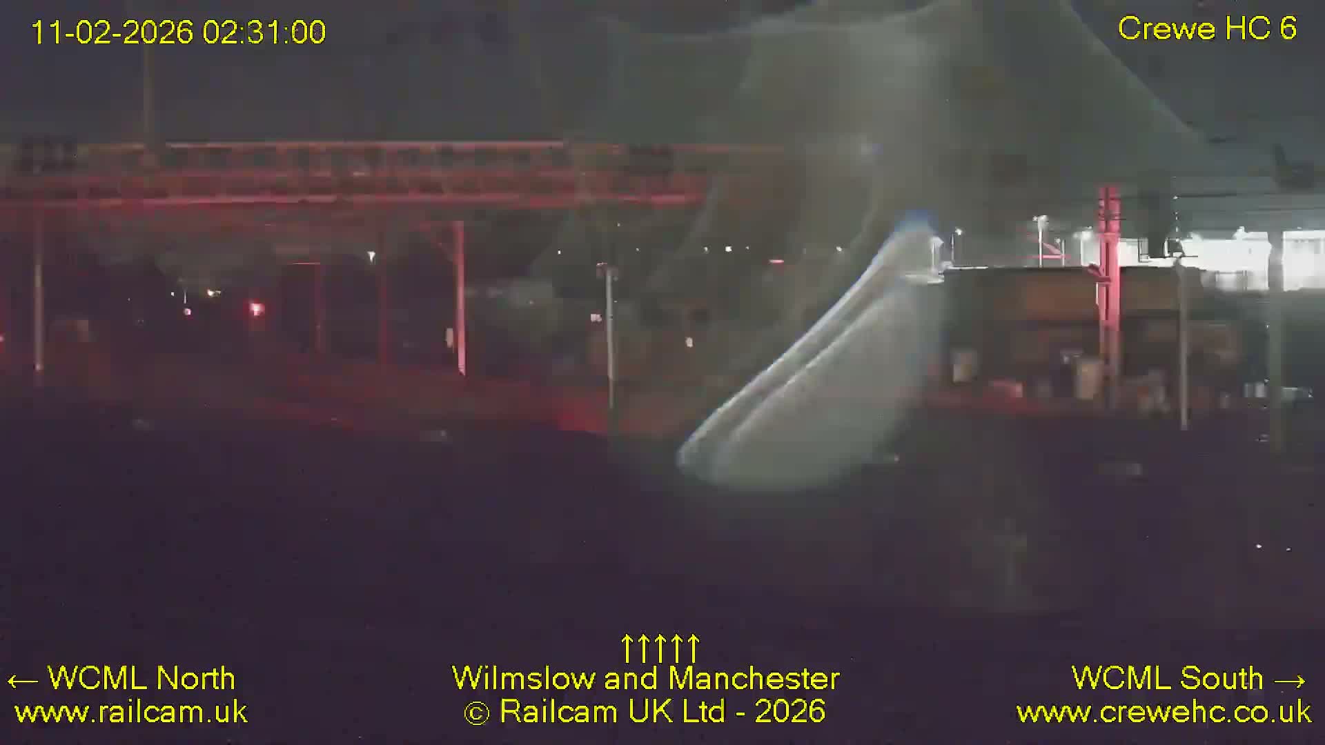 Crewe Rail Crossing Junction from Heritage Centre Live Cam - Crewe, Cheshire East, North West, England, United Kingdom